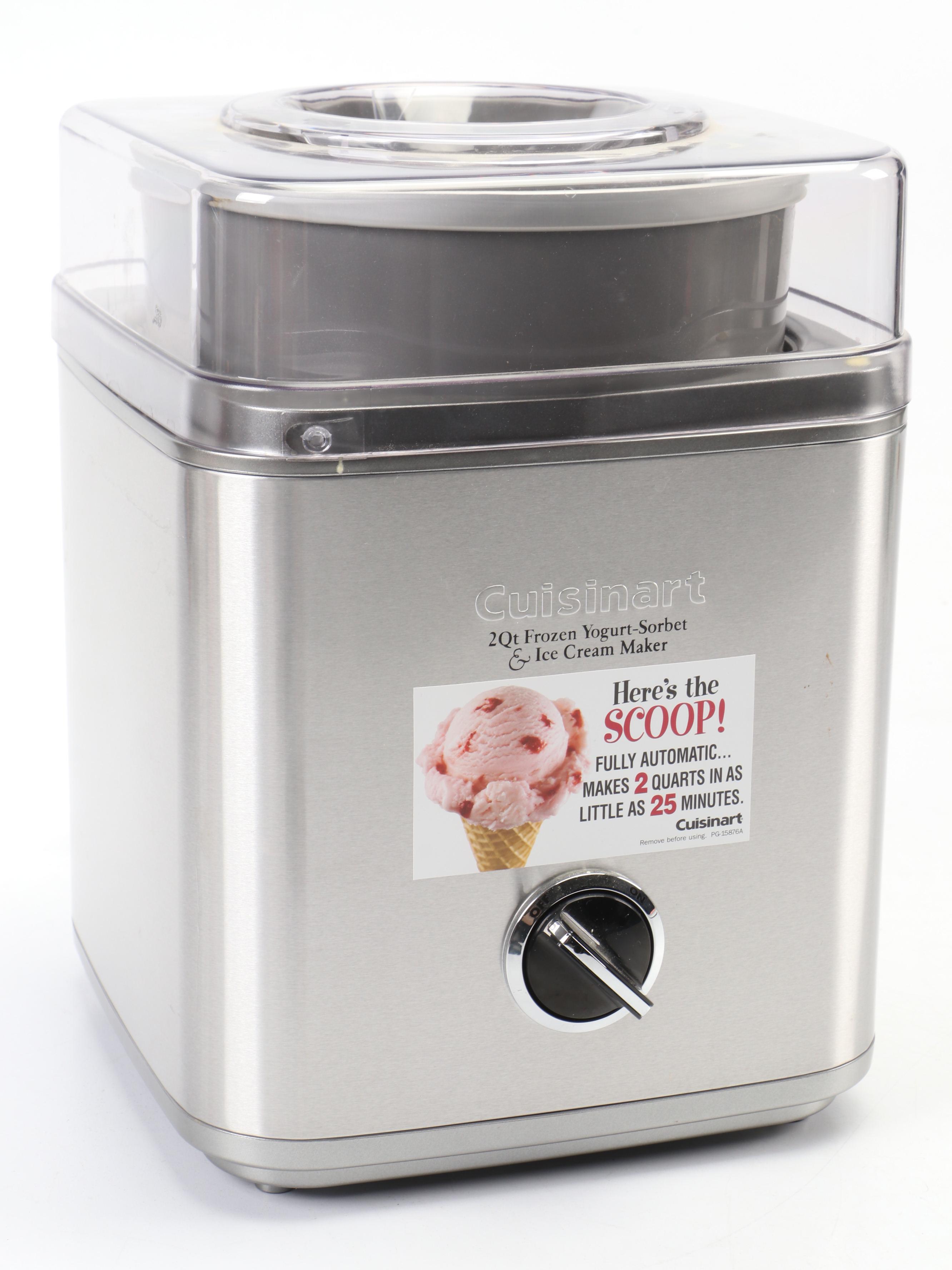 Cuisinart 2Qt Ice Cream Maker and Proctor Silex Juicer