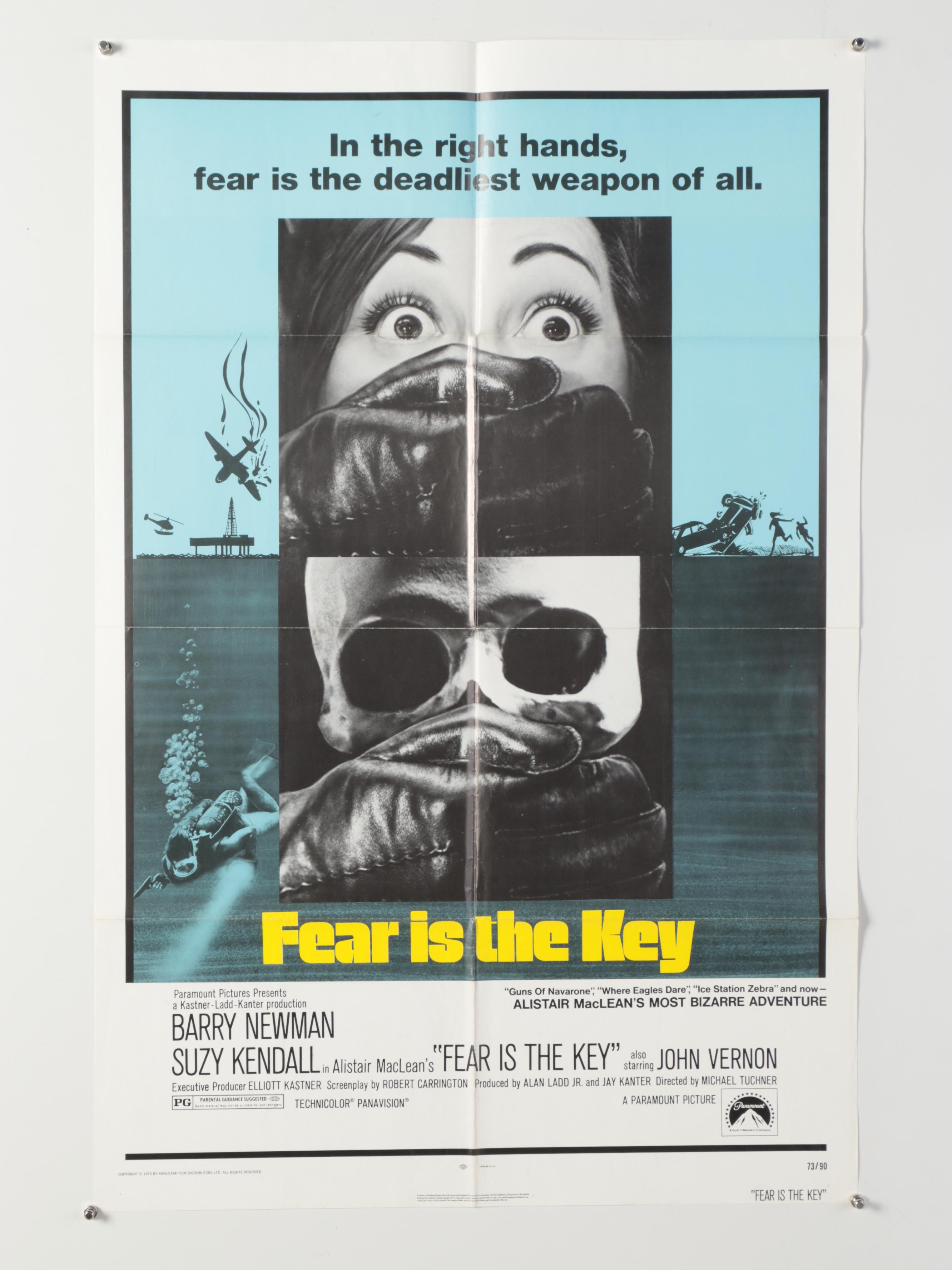 "Silent Night, Evil Night" and "Fear Is the Key" Movie Posters