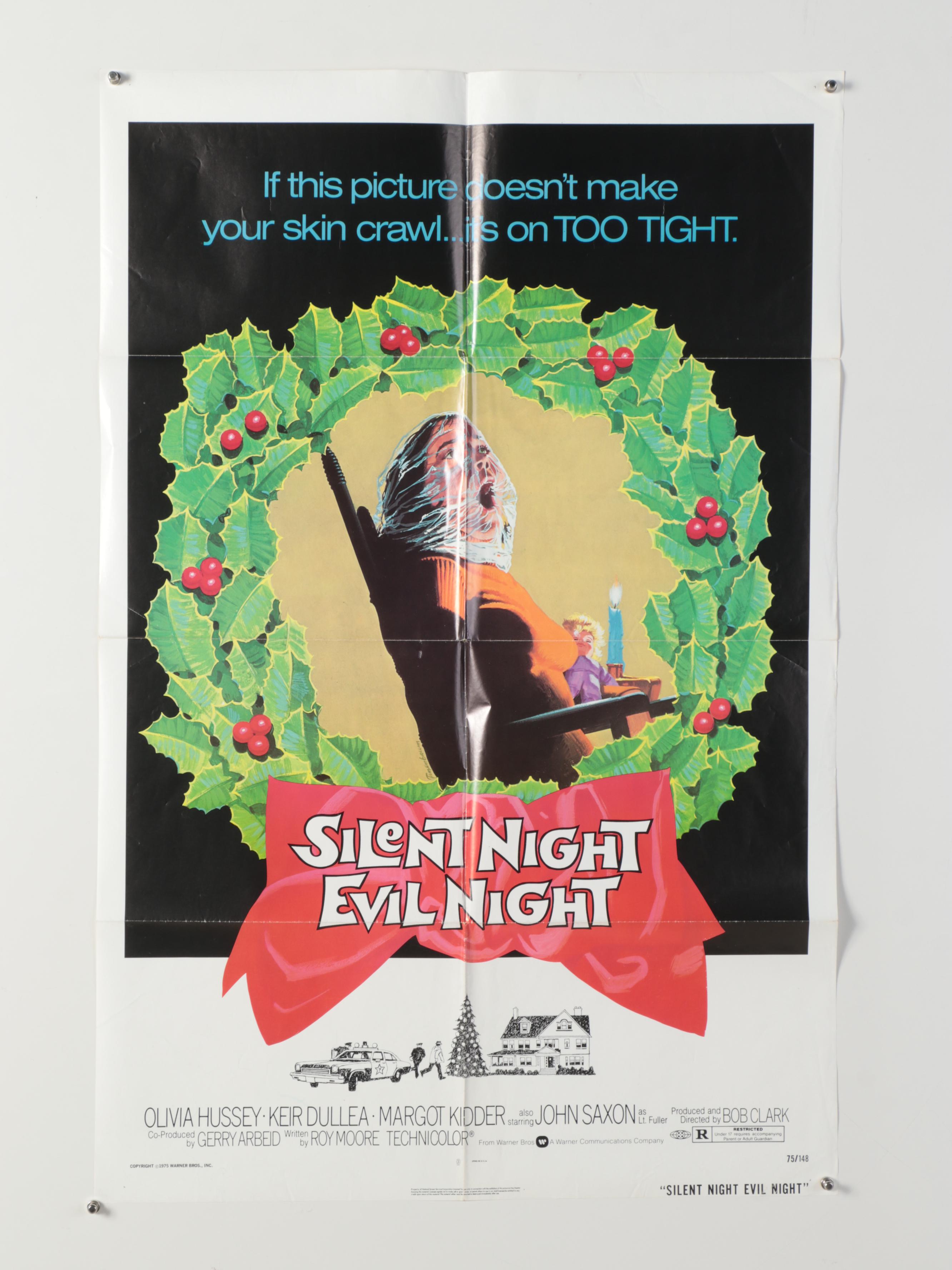 "Silent Night, Evil Night" and "Fear Is the Key" Movie Posters