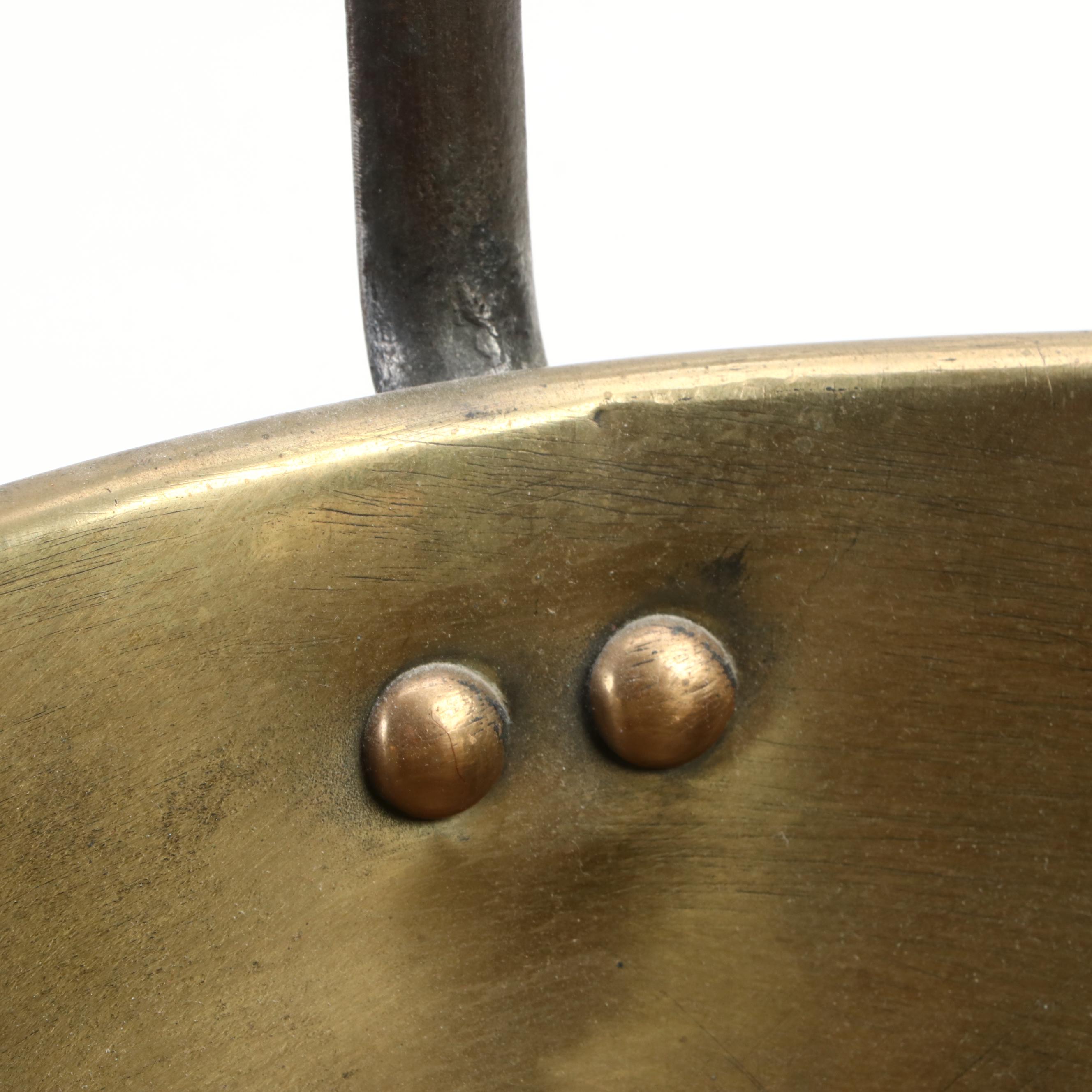 Handled Brass Fireplace Ash Bucket