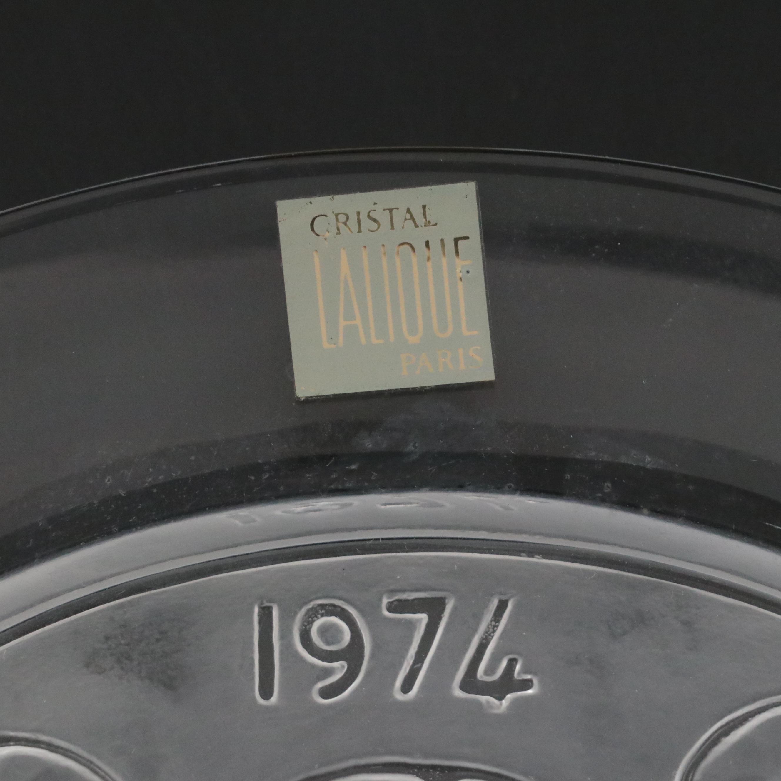 Lalique Crystal Annual Plates Including "Papillon (Butterfly)"