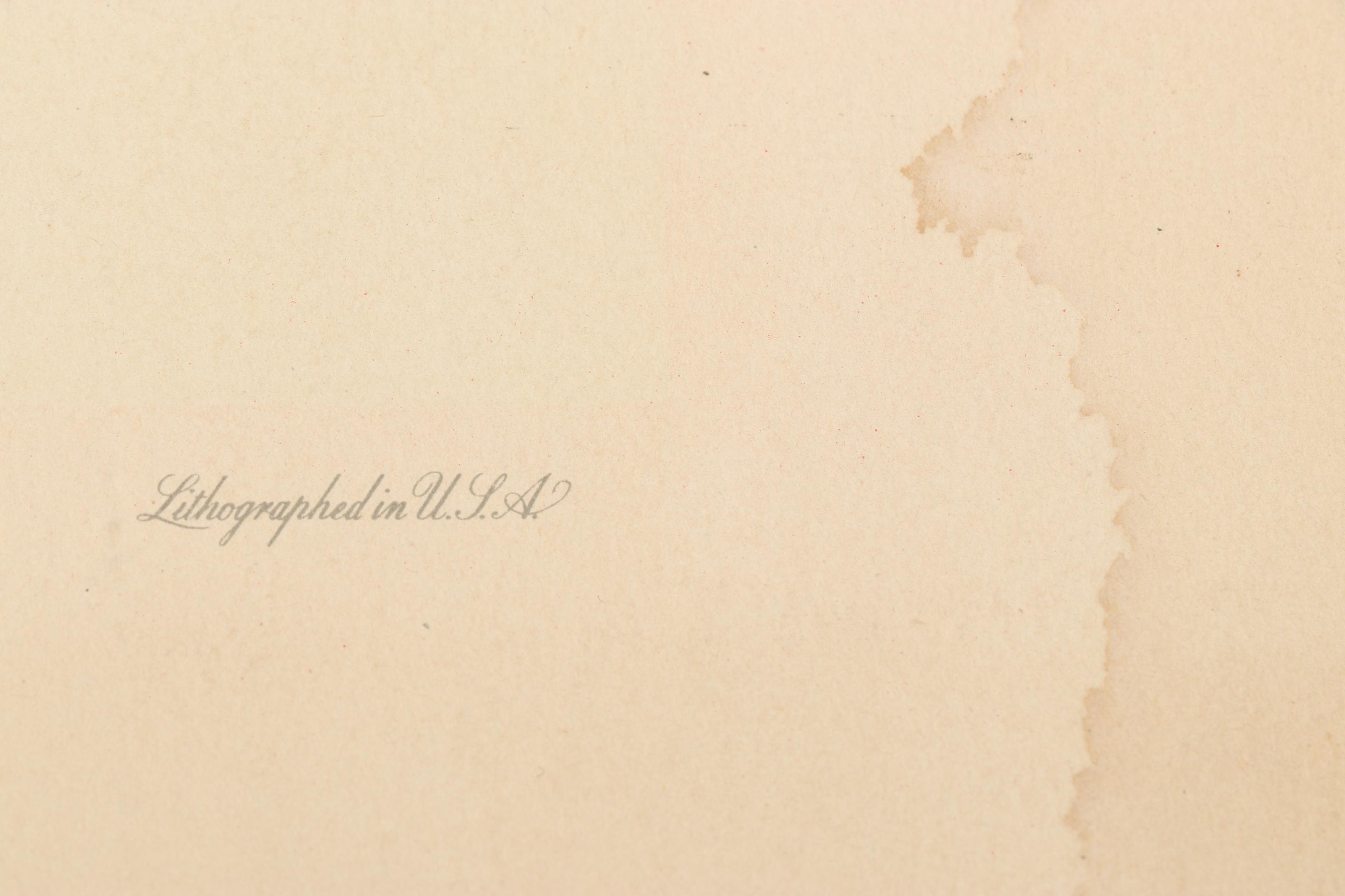 Roger Tory Peterson Ornithological Offset Lithographs Including "Cardinal," 1942