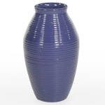 Blue Glazed Ceramic Floor Vase, 21st Century