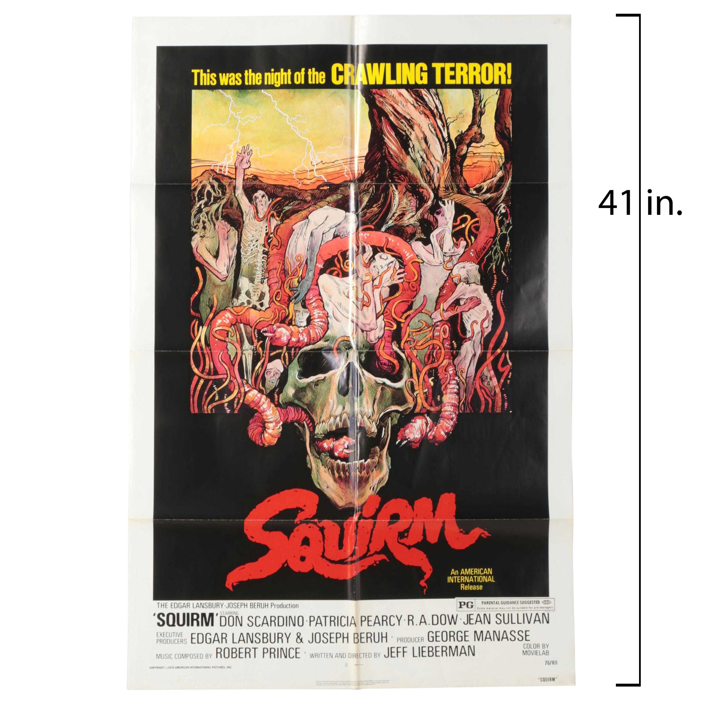"Squirm" Movie Poster, 1976