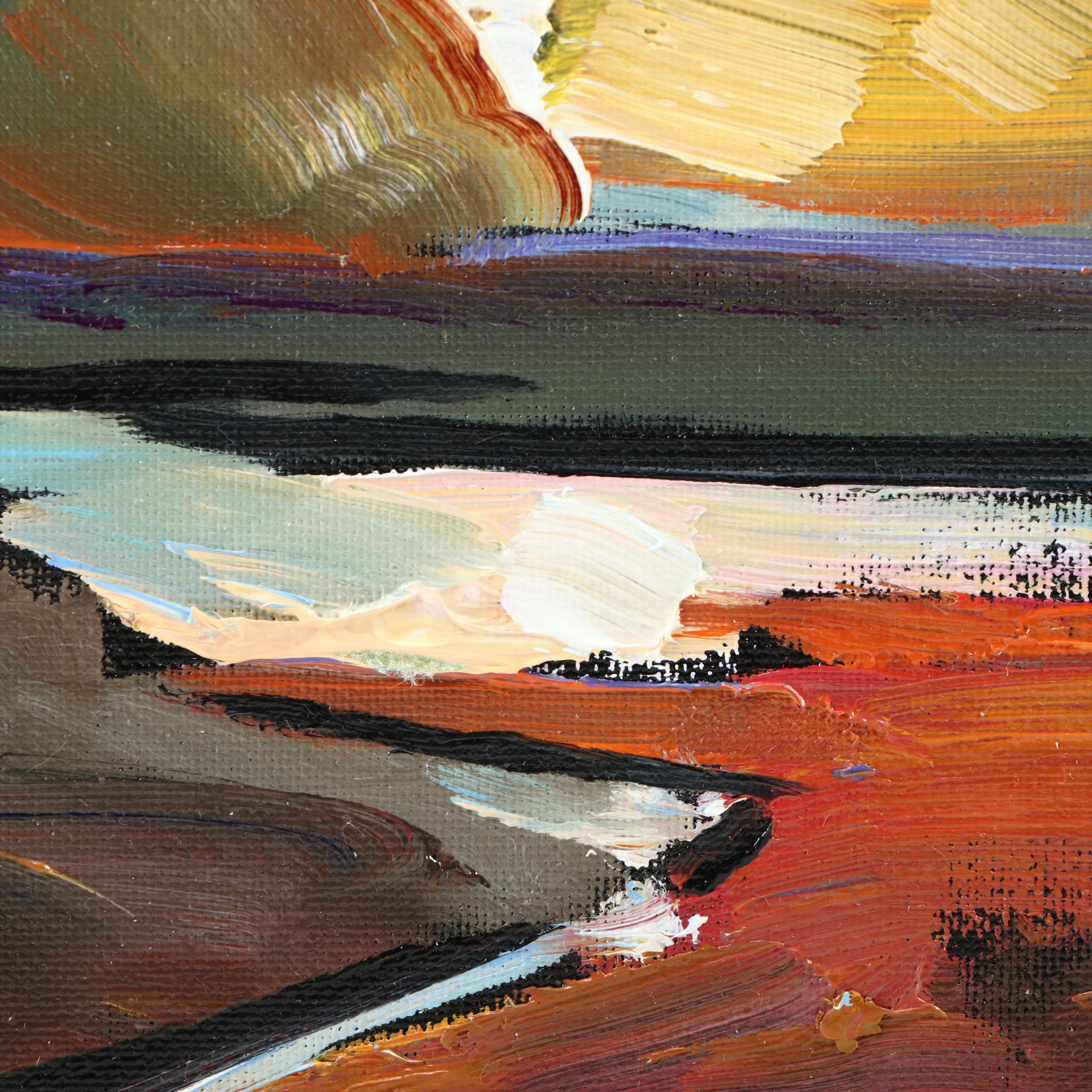 William Hawkins Abstract Landscape Oil Painting