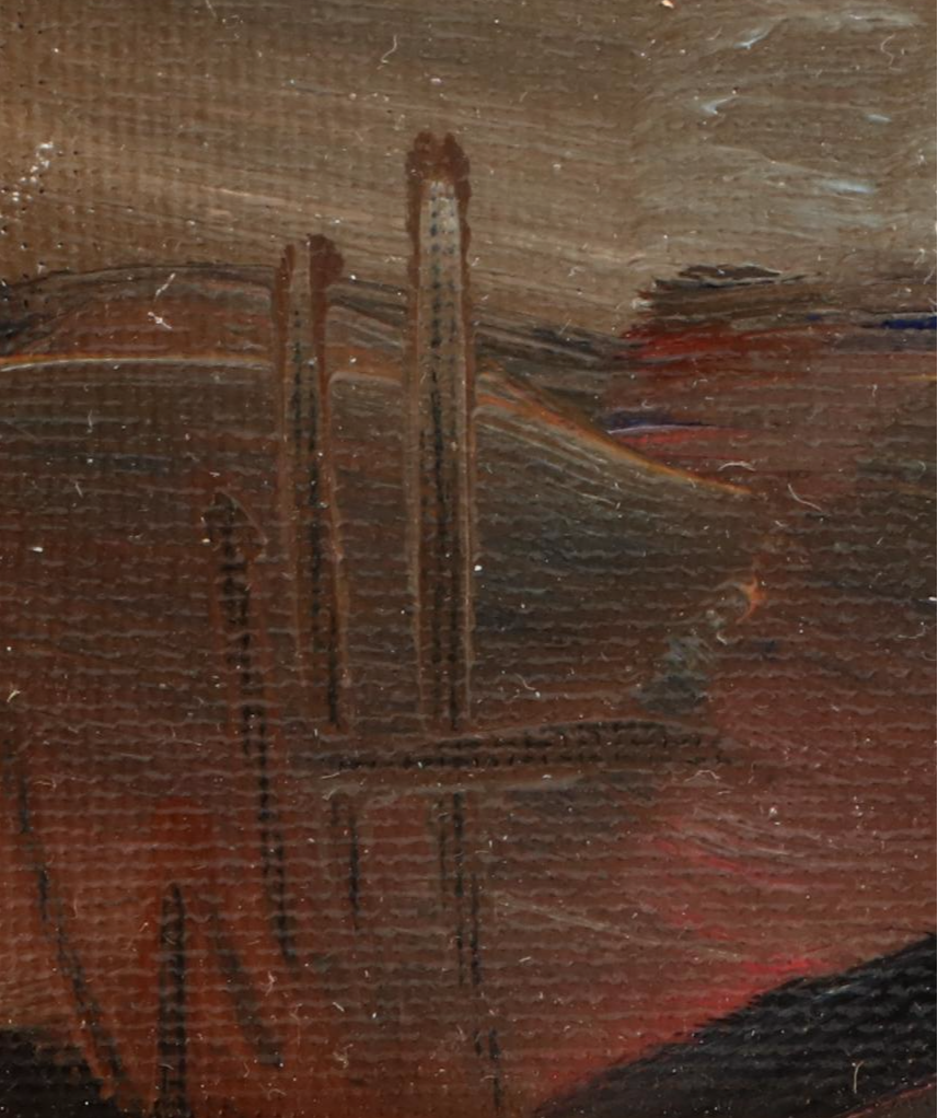 William Hawkins Abstract Landscape Oil Painting