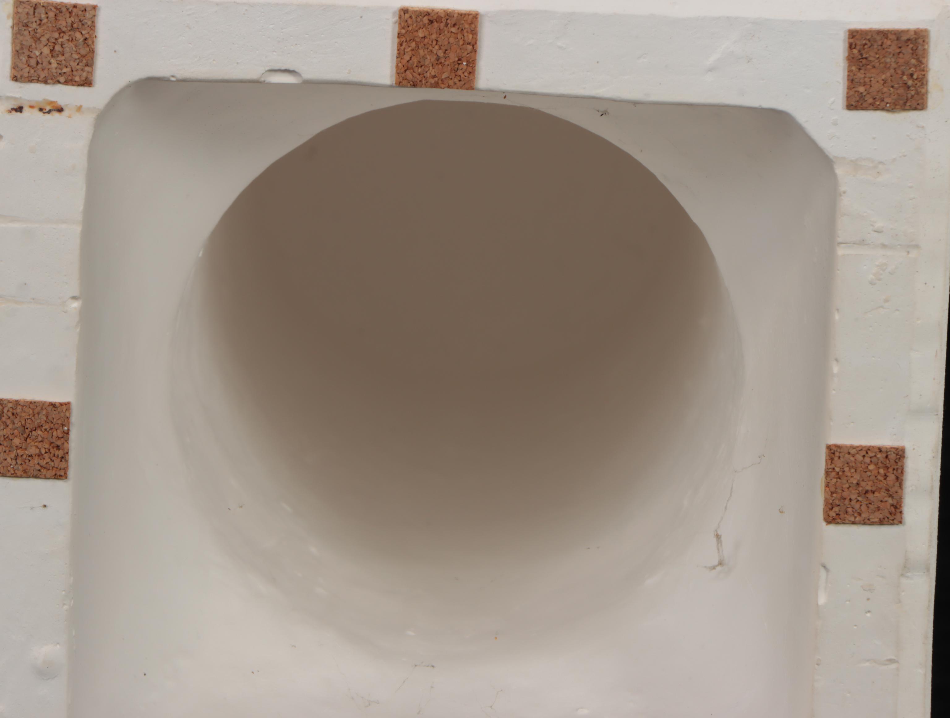 Grecian Style Floral Motif Ceramic Plant Stand