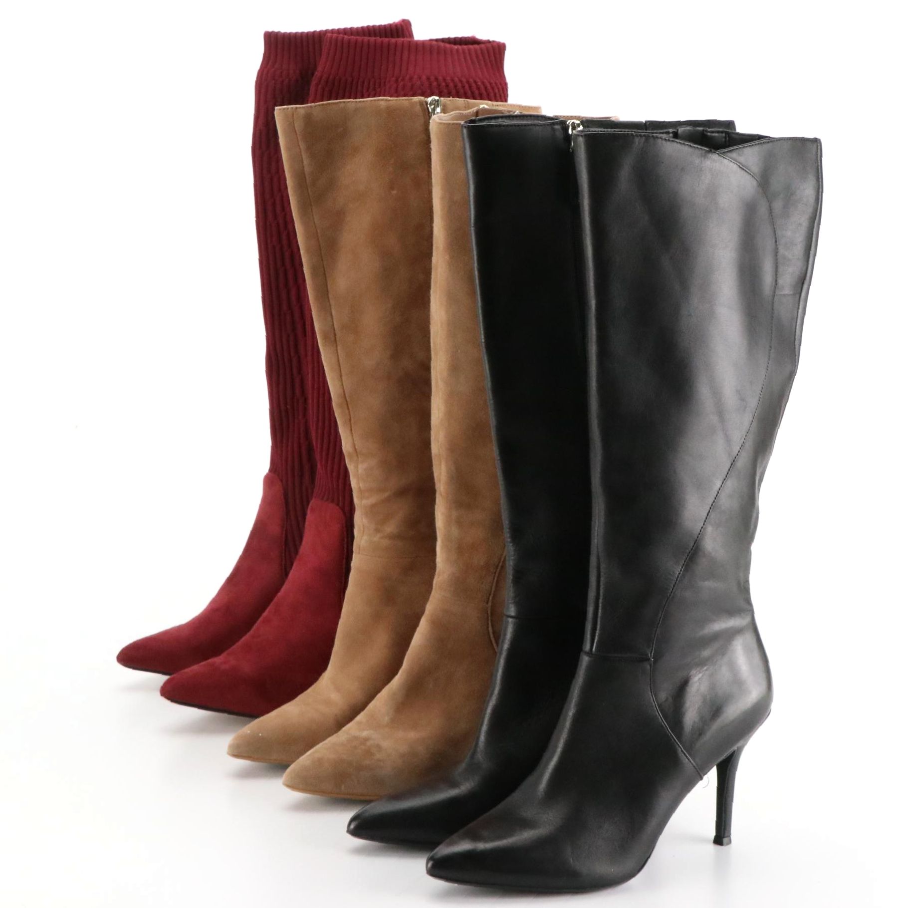 Fame knee high hot sale boots nine west