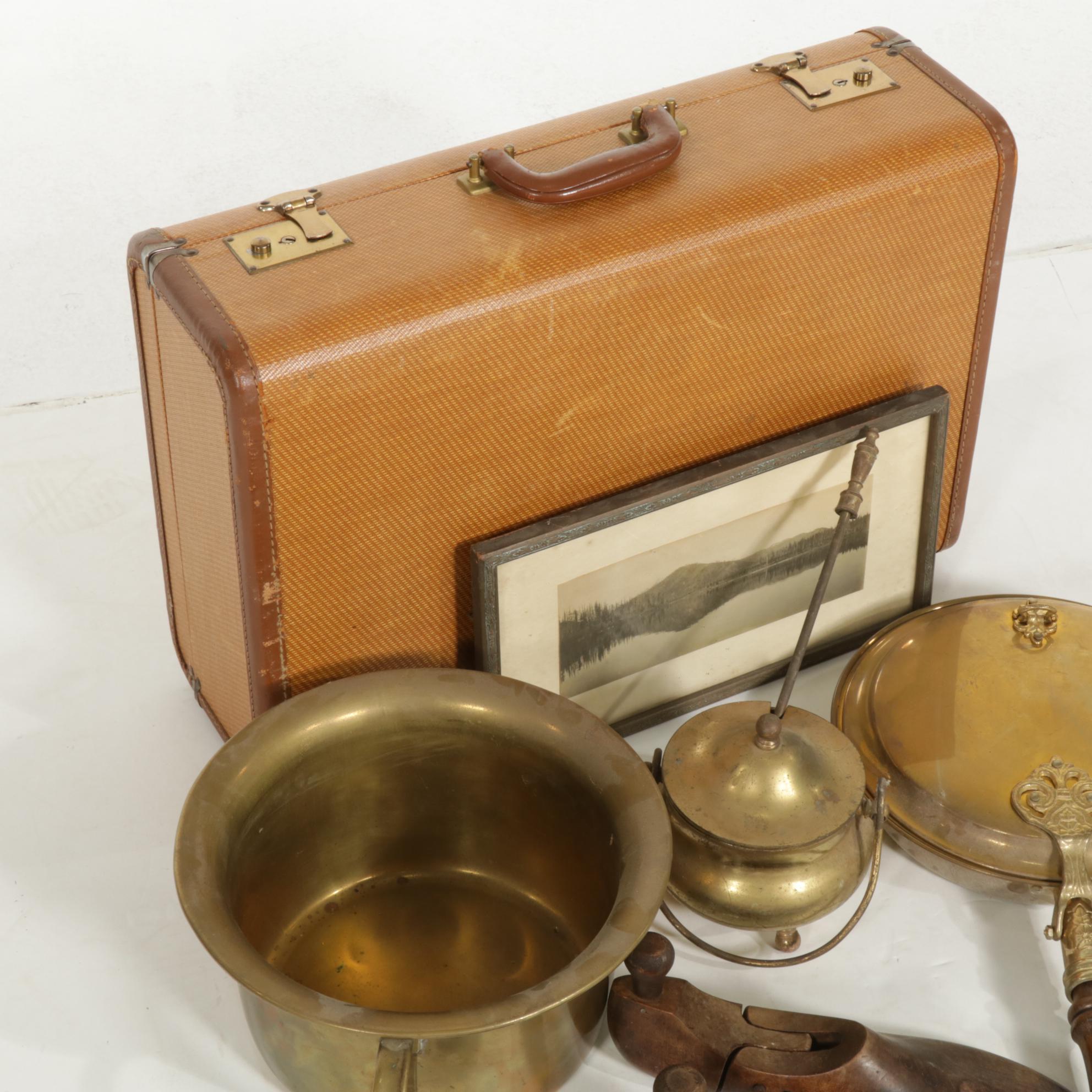 Brass Fire Starter Set, Novelty Chamber Pot, Jointed Shoe Stretchers and More