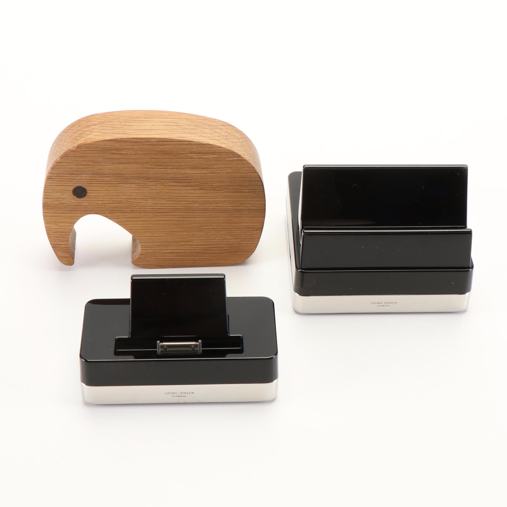Georg Jensen iPad & iPhone Stands and Wood Elephant Figure