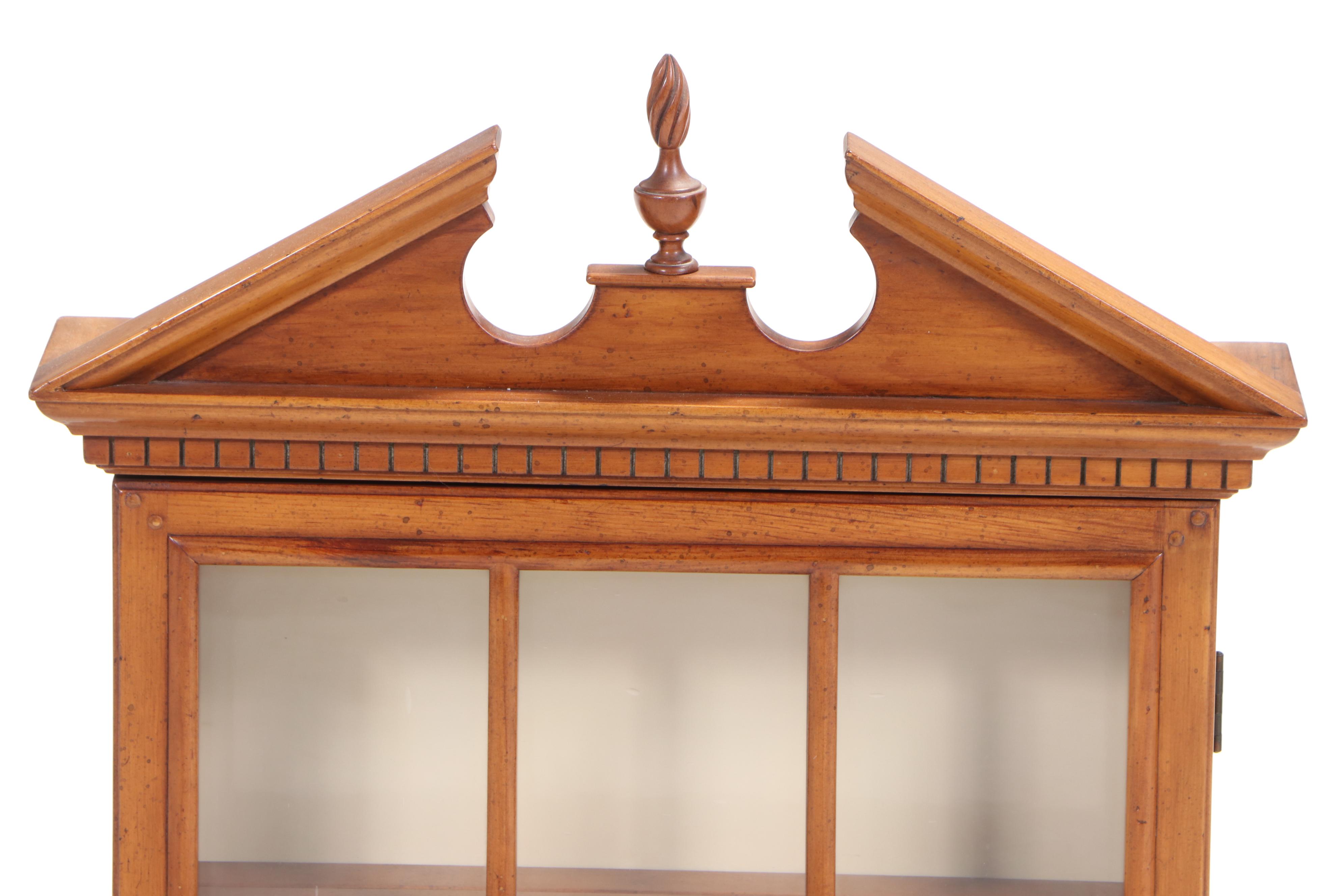 Alfred Assid Federal Style Pine Hanging Cupboard, Late 20th Century
