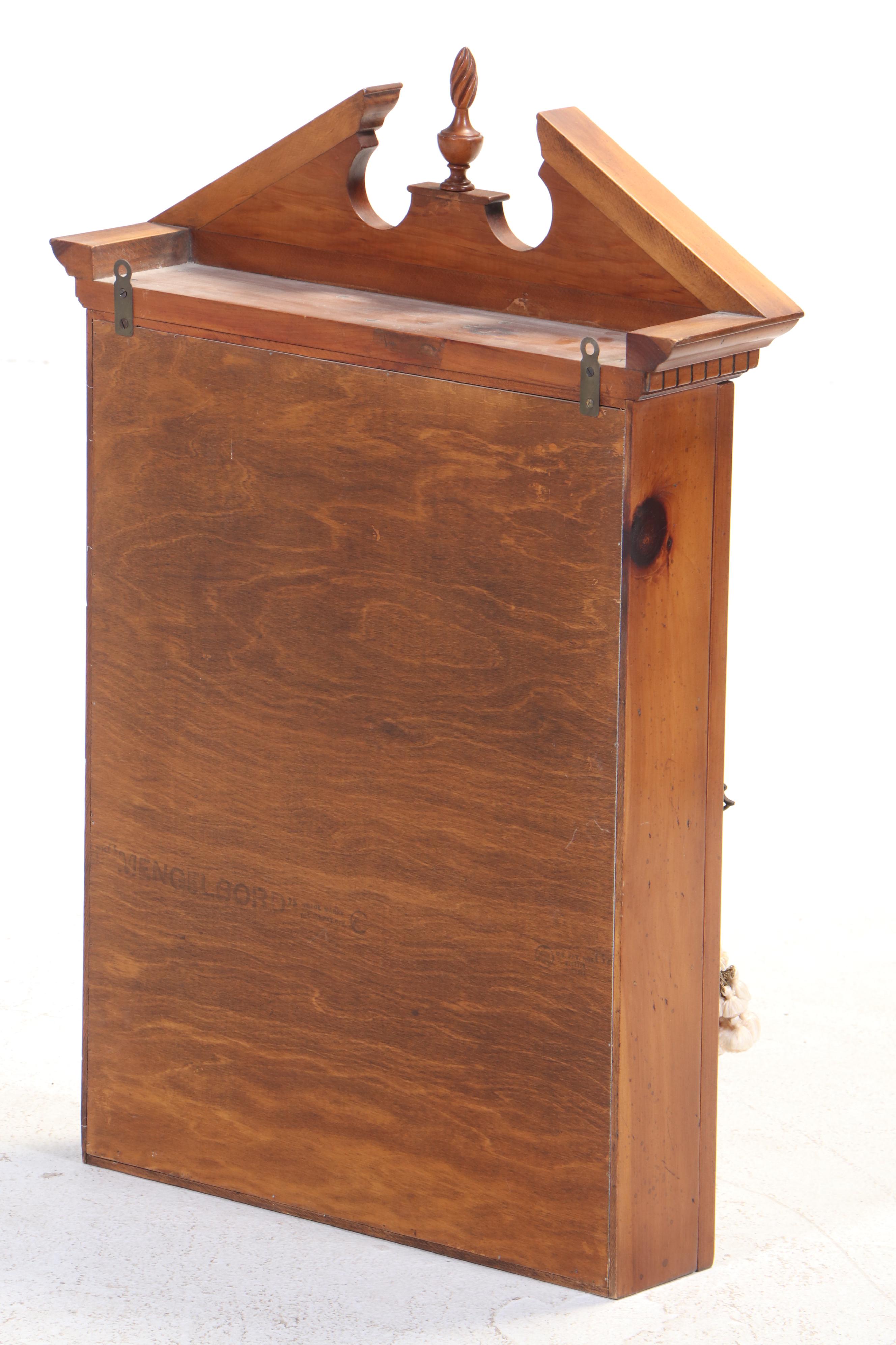 Alfred Assid Federal Style Pine Hanging Cupboard, Late 20th Century