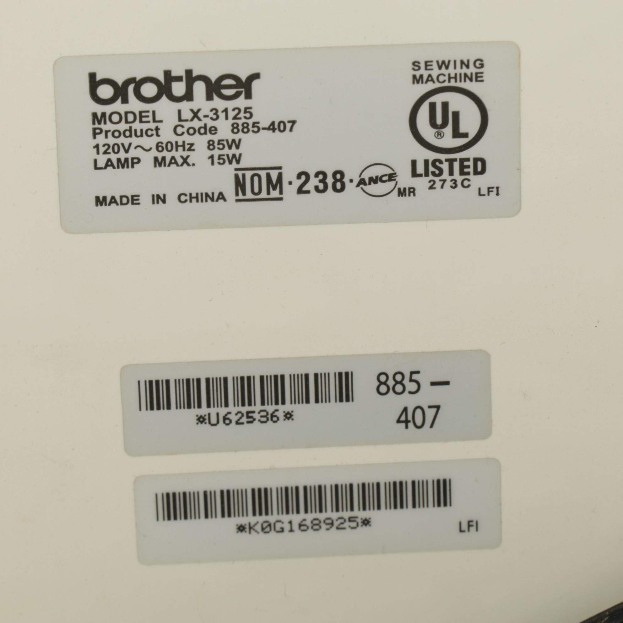 Brother LX3125 Portable Sewing Machine with Sewing Boxes and Notions EBTH