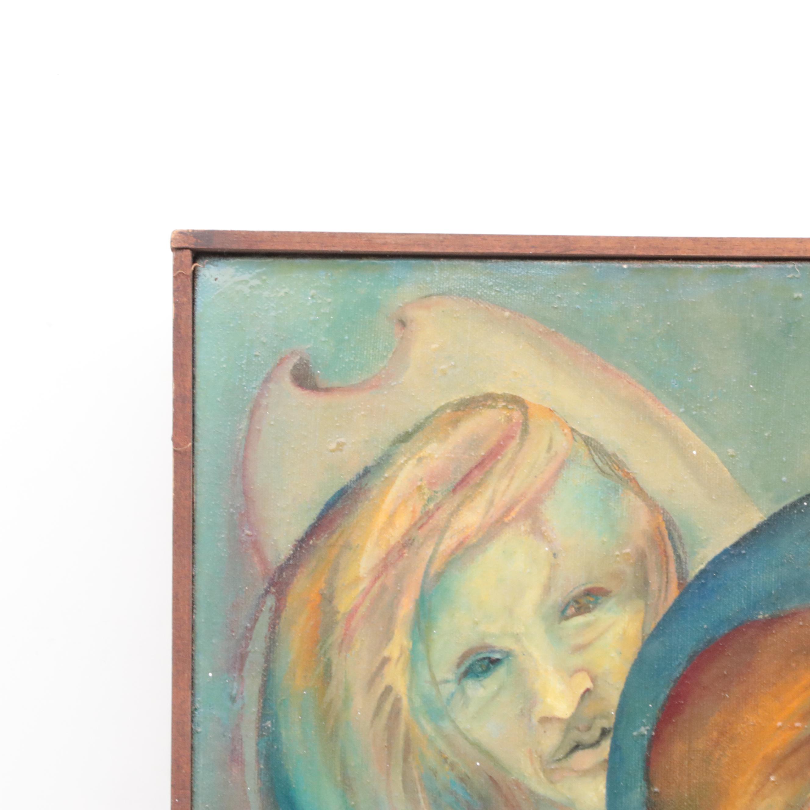 Mylo Quam Oil Painting of Stylized Theatrical Figures