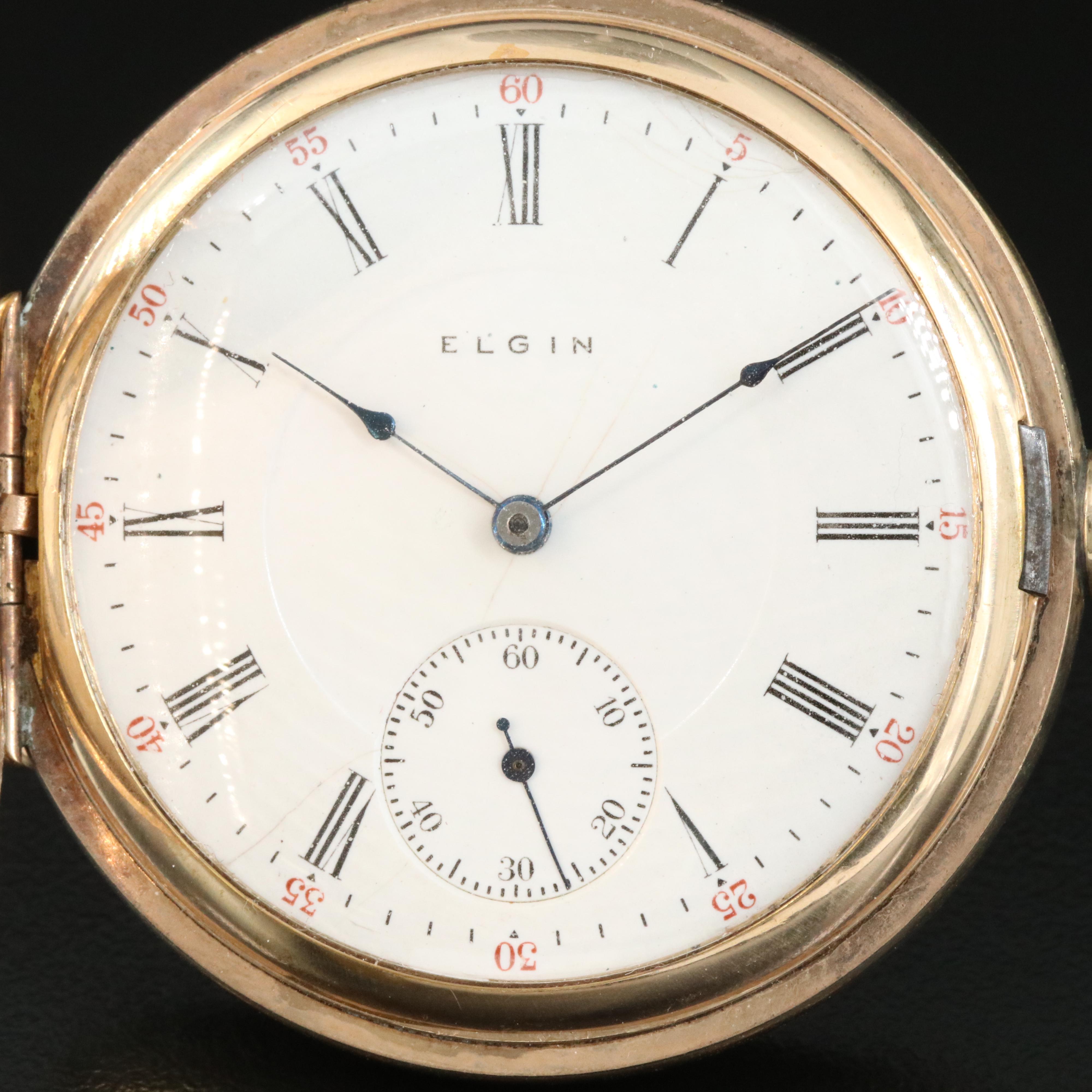 1914 Elgin Hunting Case Pocket Watch