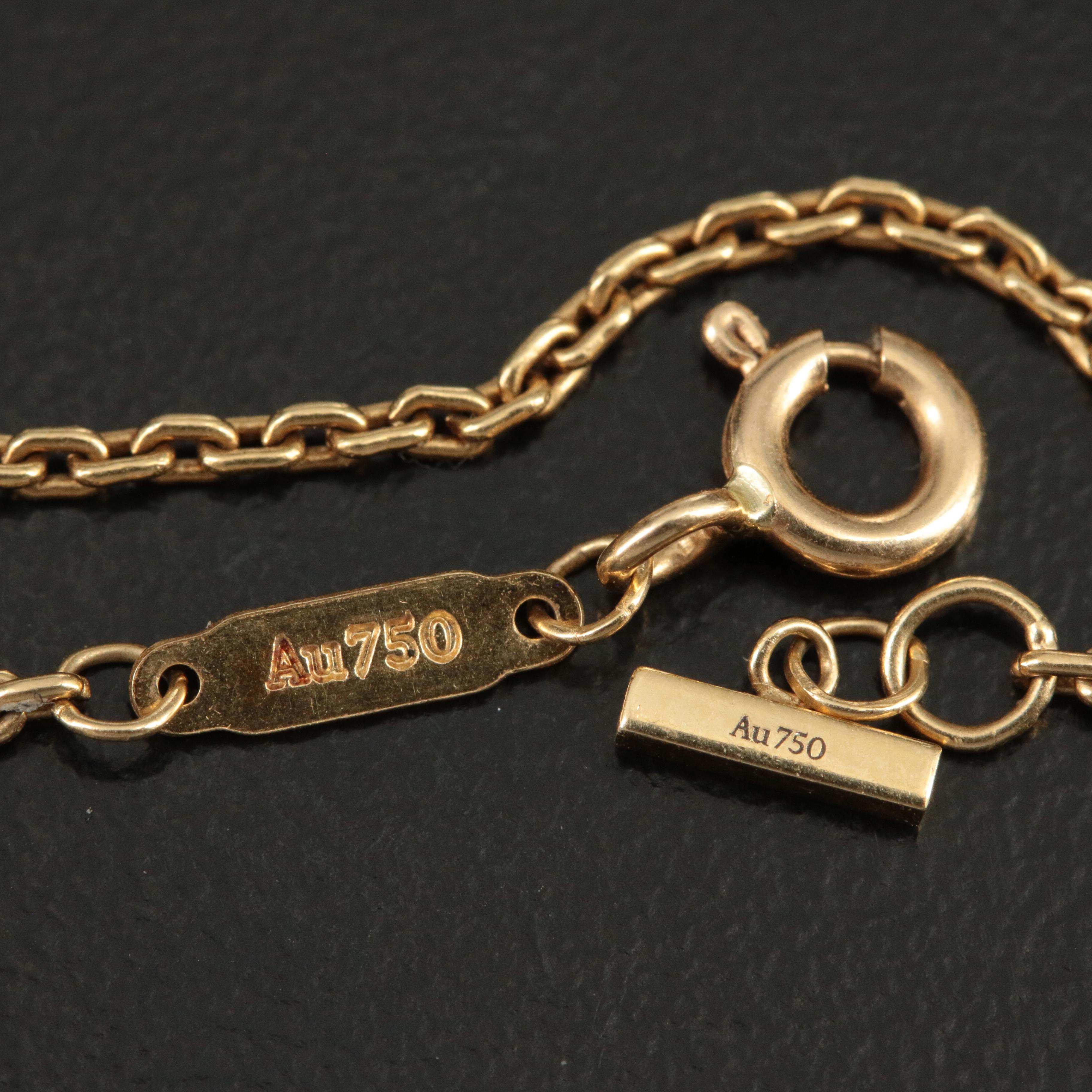 Tiffany & Co. "T Smile" 18K 0 .68 CTW Diamond Necklace