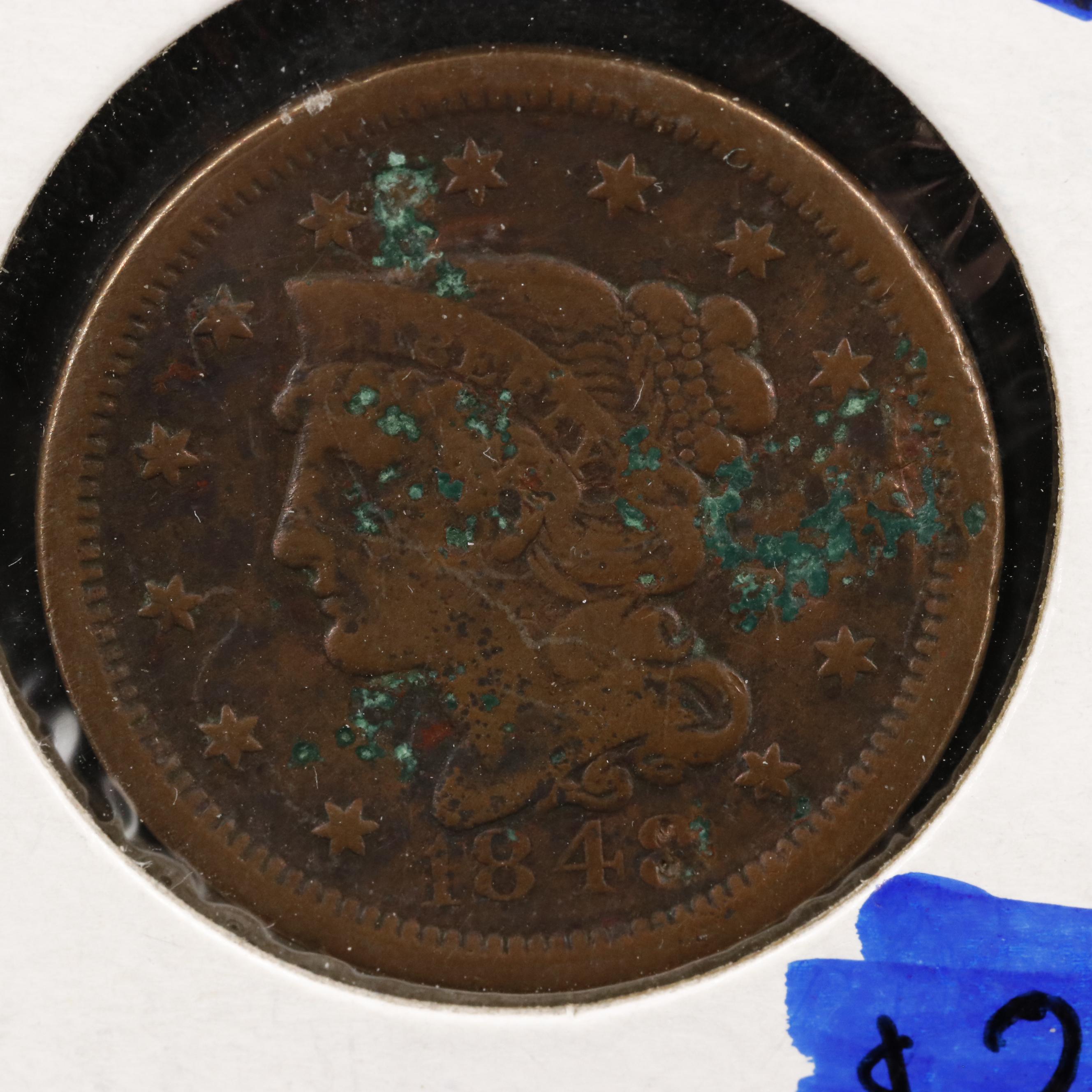 Collection of Eleven Circulated U.S. Large Cents