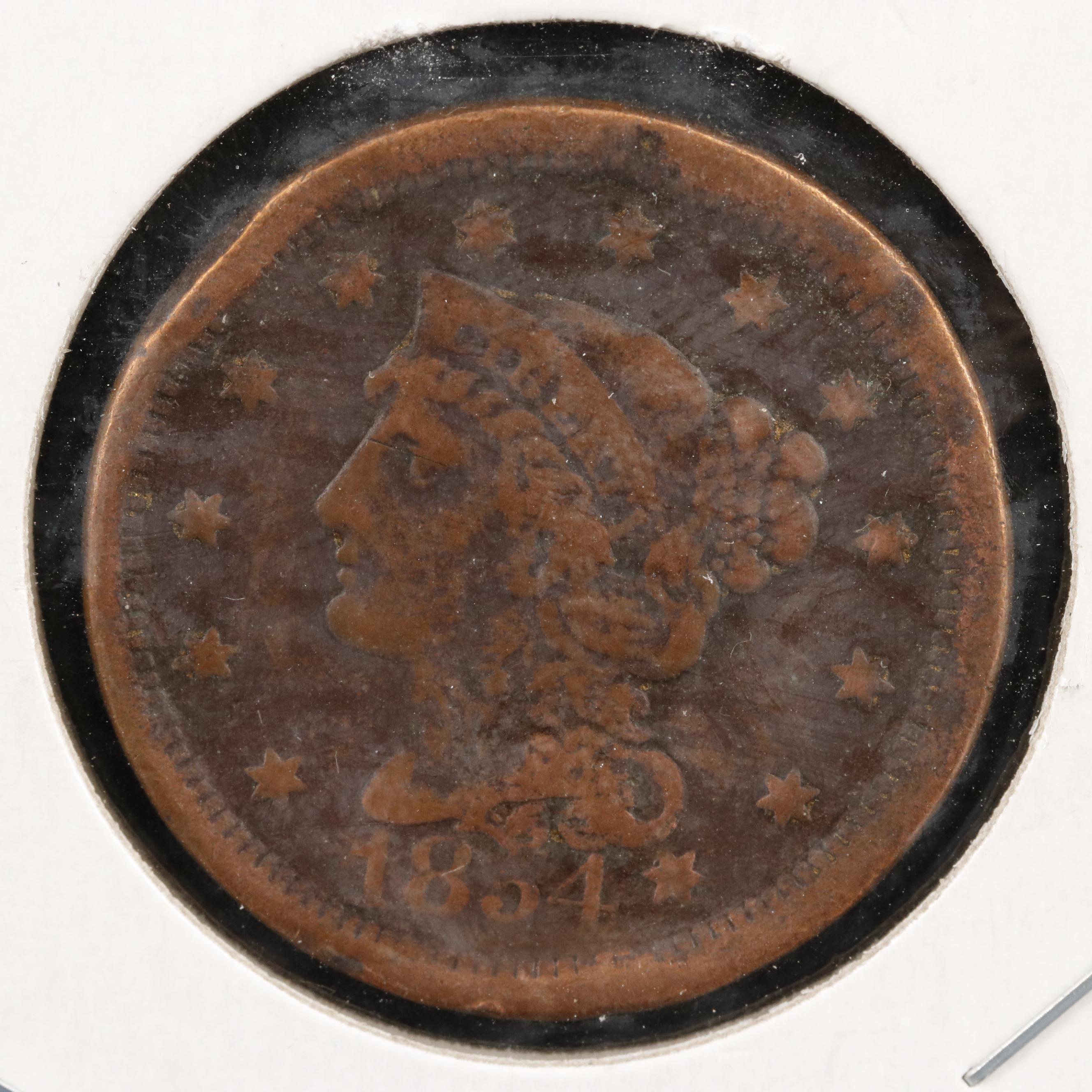 Collection of Eleven Circulated U.S. Large Cents