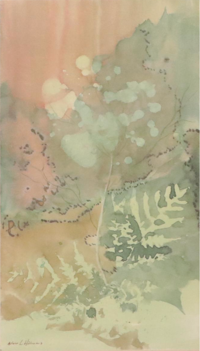 Adair L. Williams Vegetal Landscape Watercolor Painting