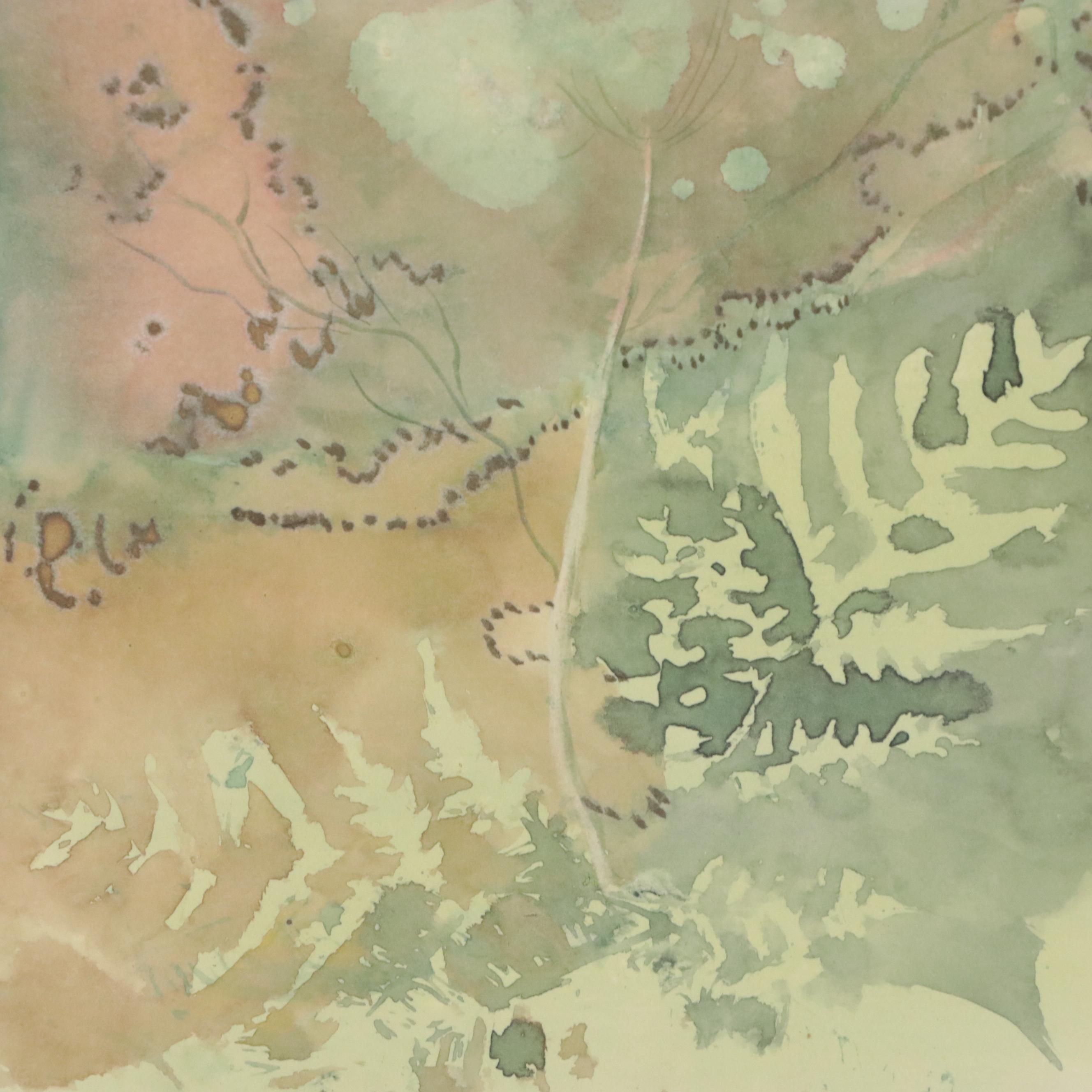 Adair L. Williams Vegetal Landscape Watercolor Painting