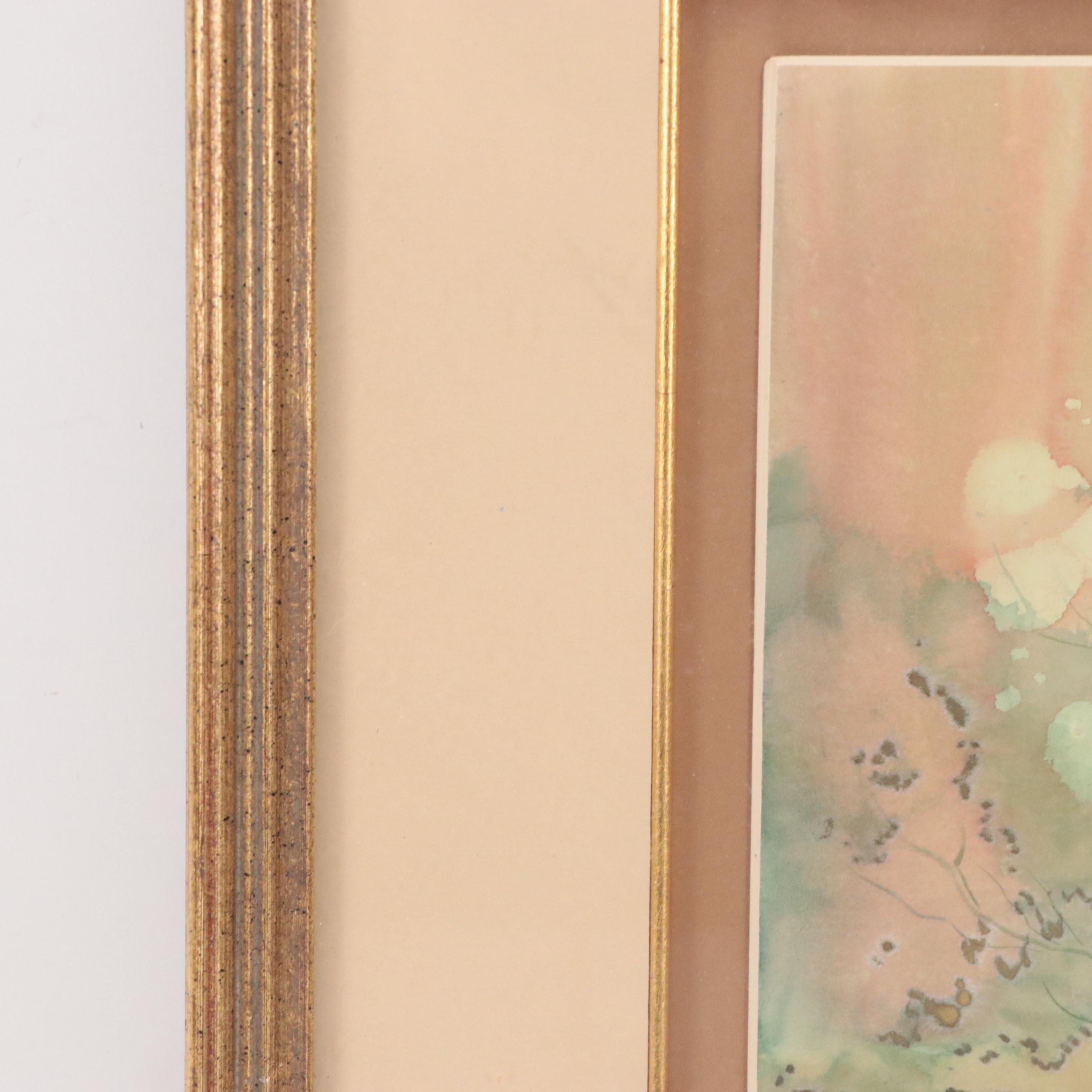 Adair L. Williams Vegetal Landscape Watercolor Painting