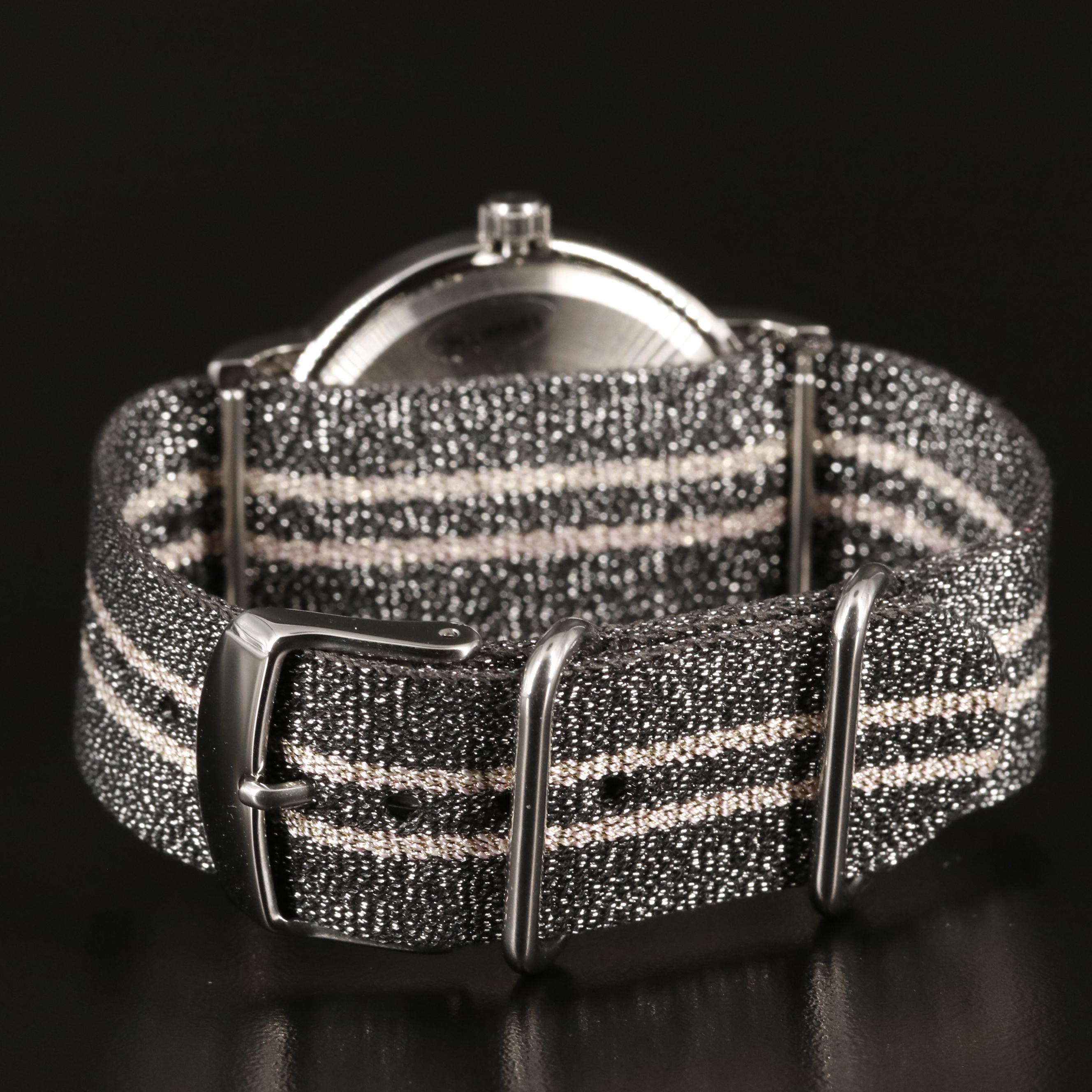 Timex Weekender Quartz Watch with Metallic Fabric Strap