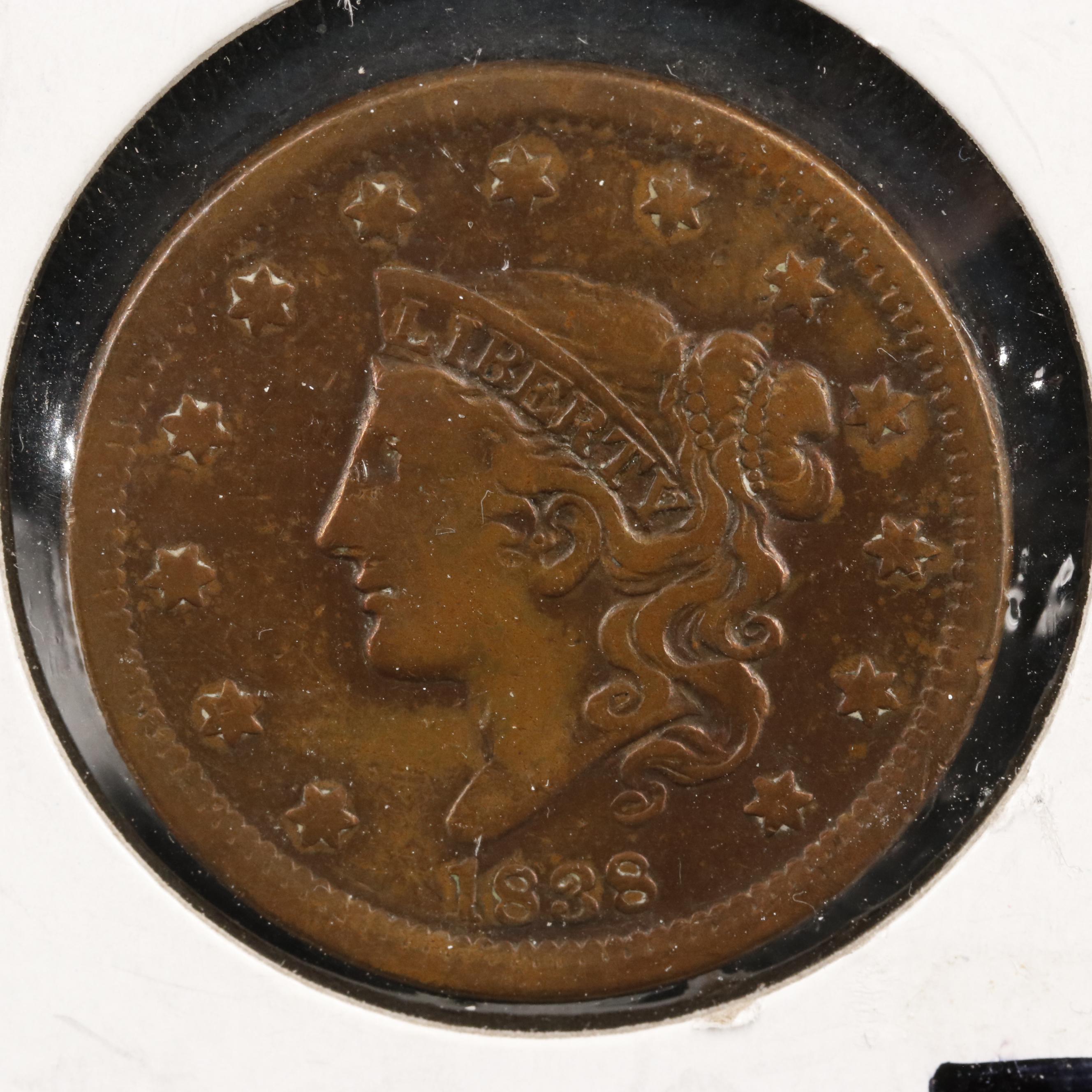 Collection of Sixteen U.S. Large Cents