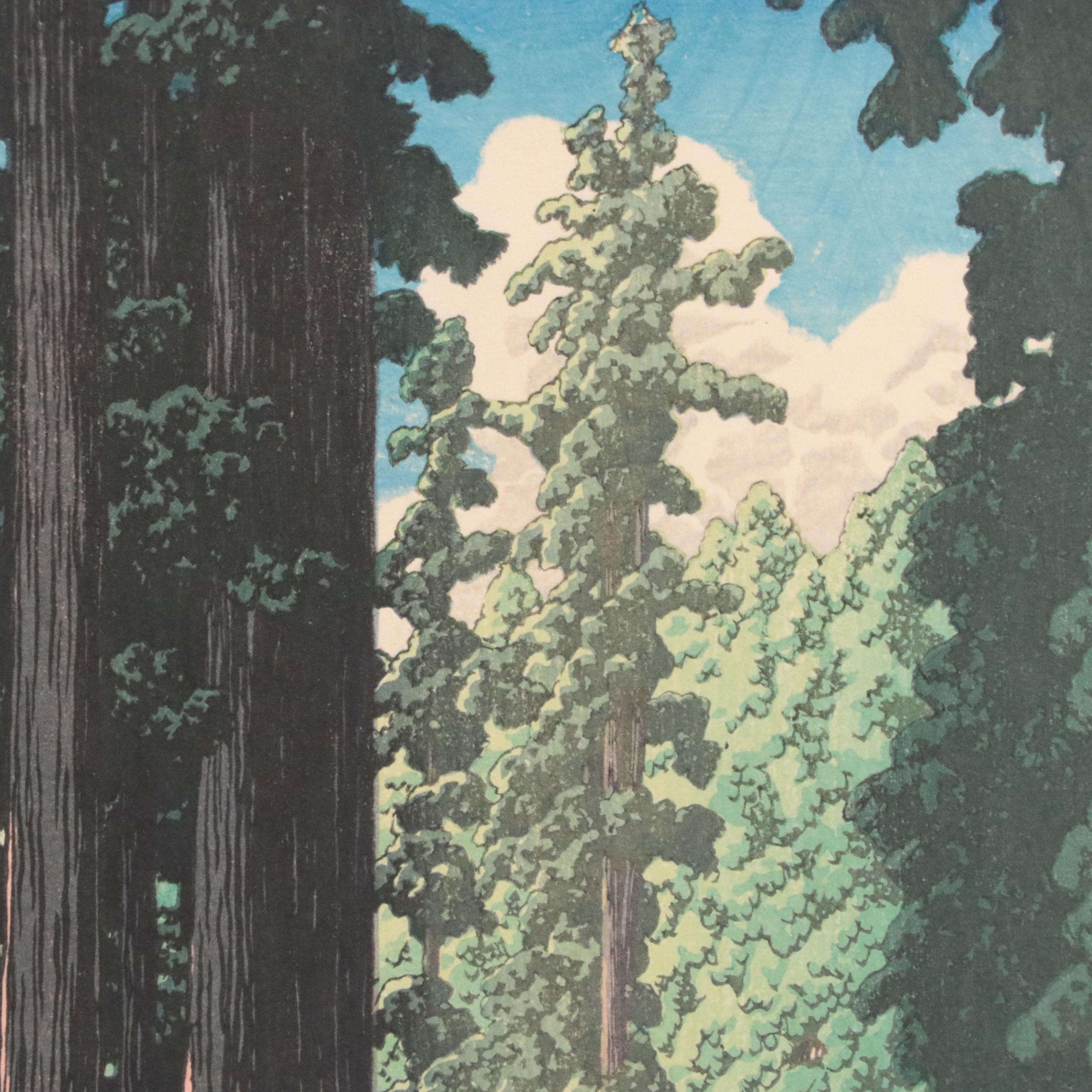 Kawase Hasui Woodblock "The Road to Nikko," 1930