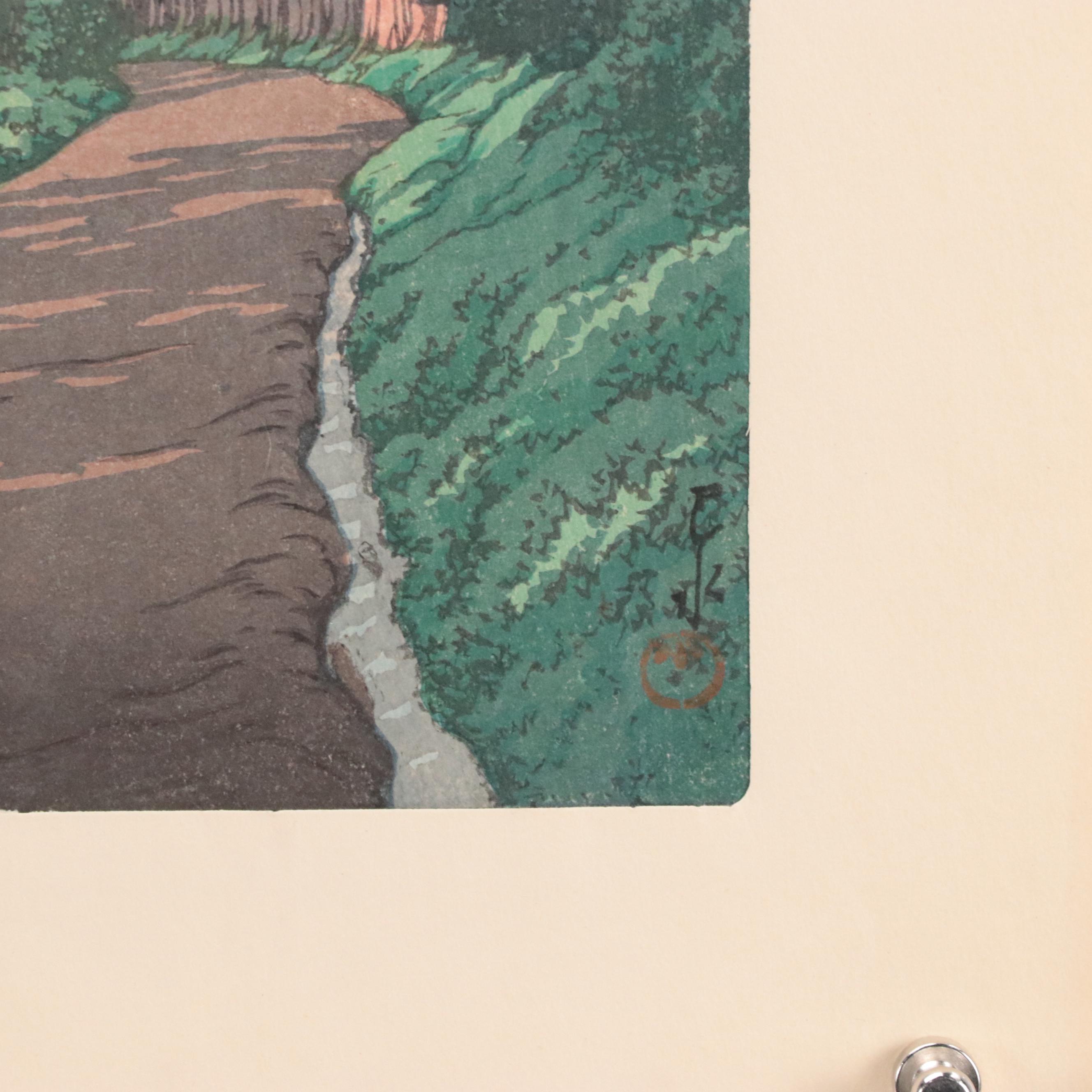 Kawase Hasui Woodblock "The Road to Nikko," 1930