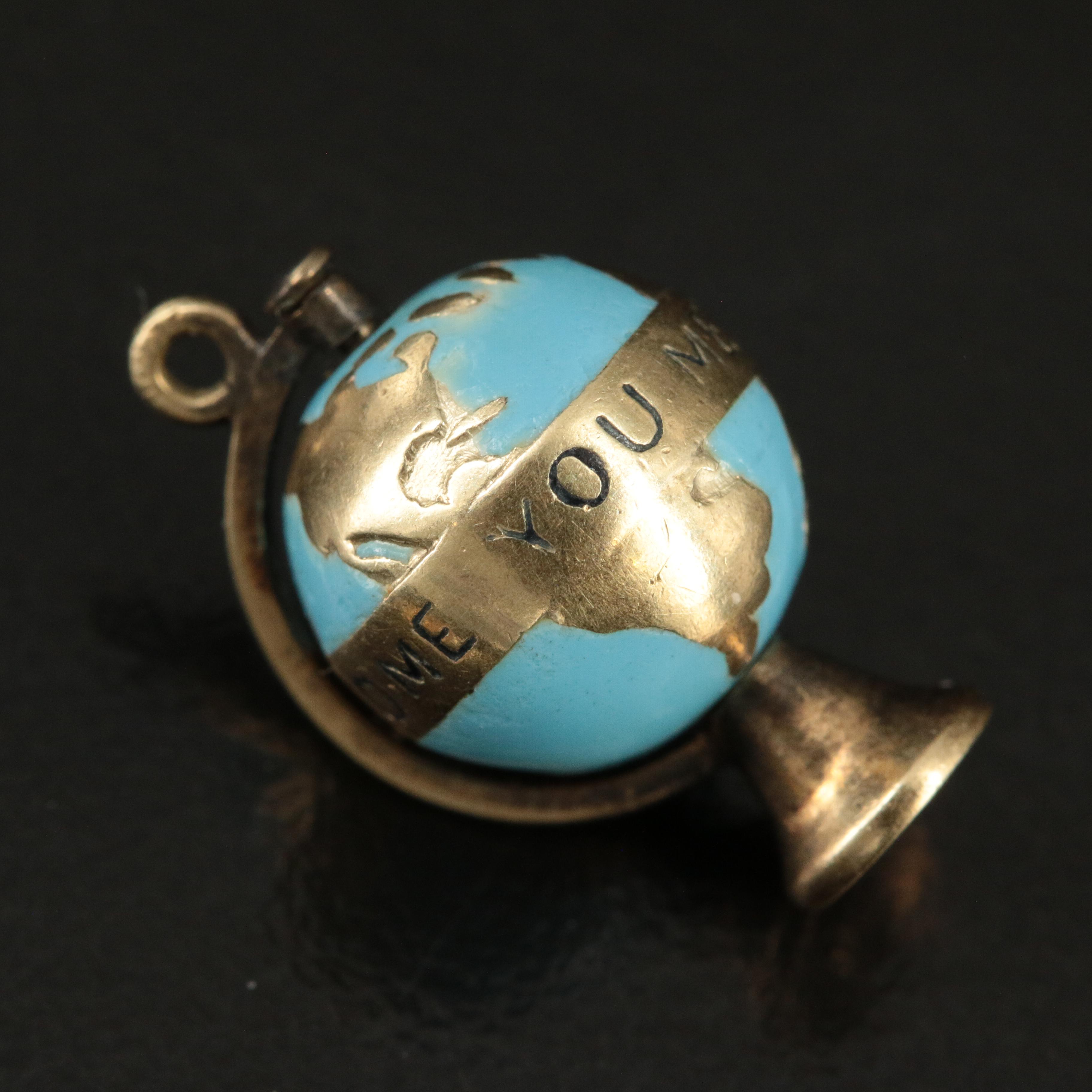 Selection of  Enamel Charms Including Vintage 14K Cartier Owl