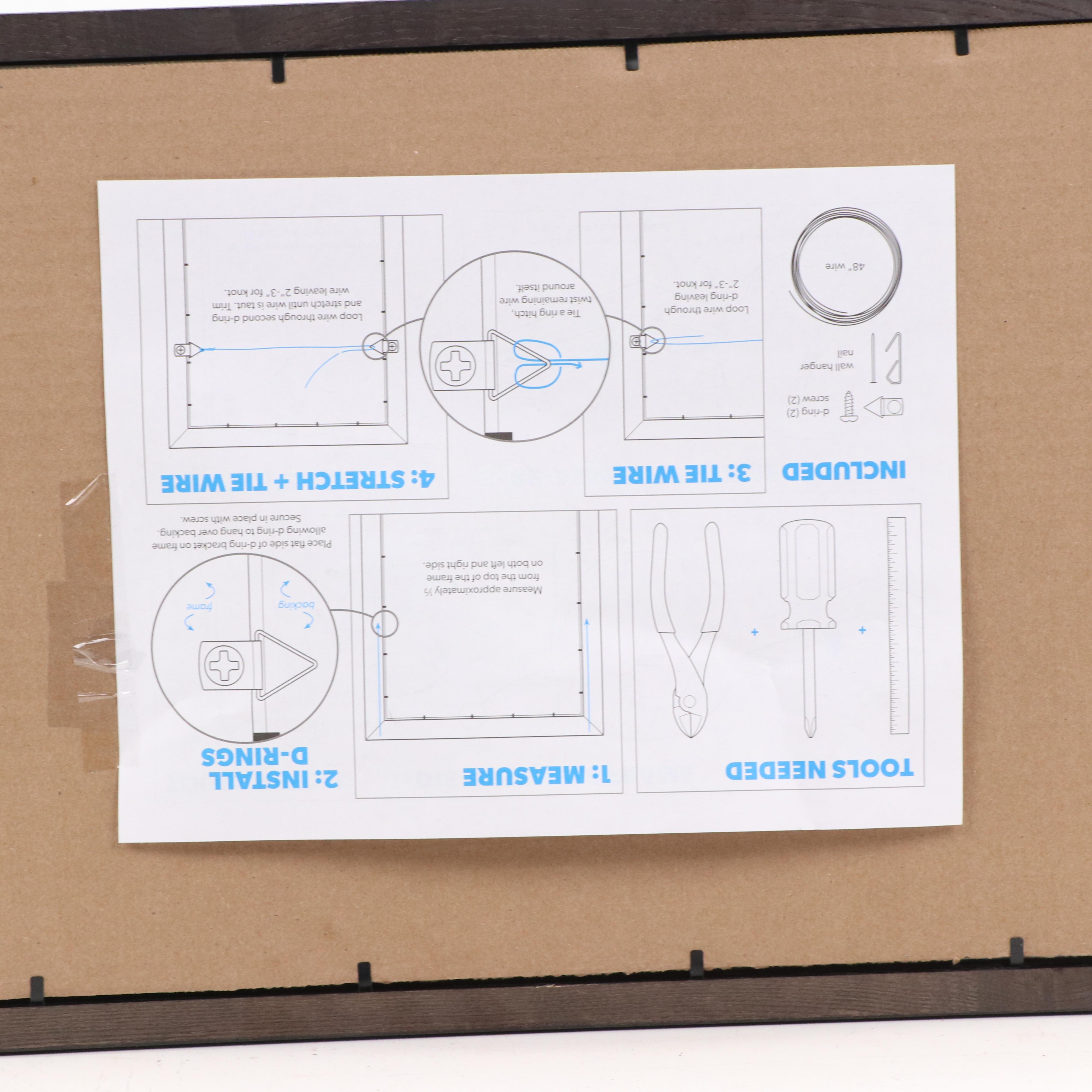 Jerry Kellems Stylized Surrealist Drawing "A Trio of Peculiarities," 1997