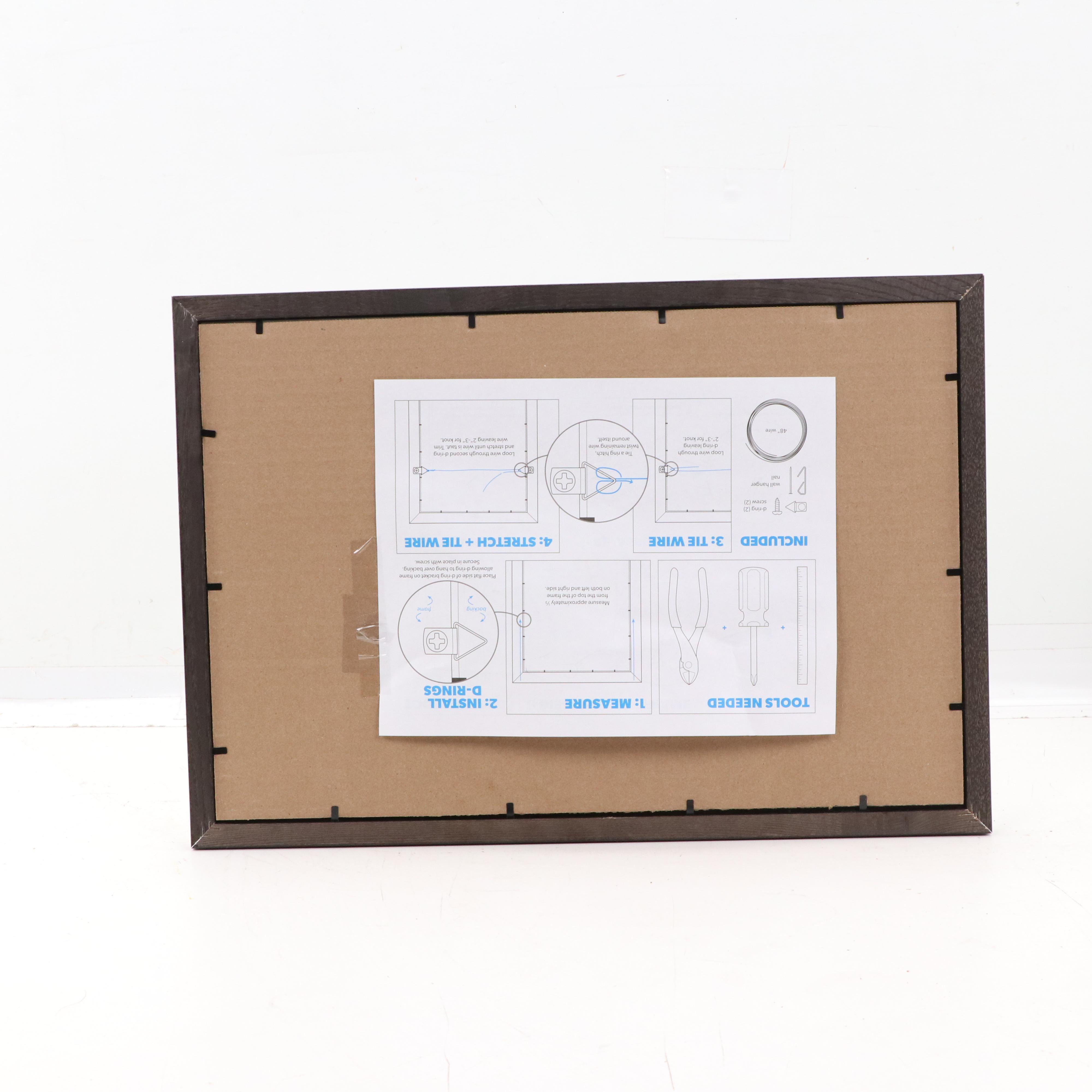 Jerry Kellems Stylized Surrealist Drawing "A Trio of Peculiarities," 1997