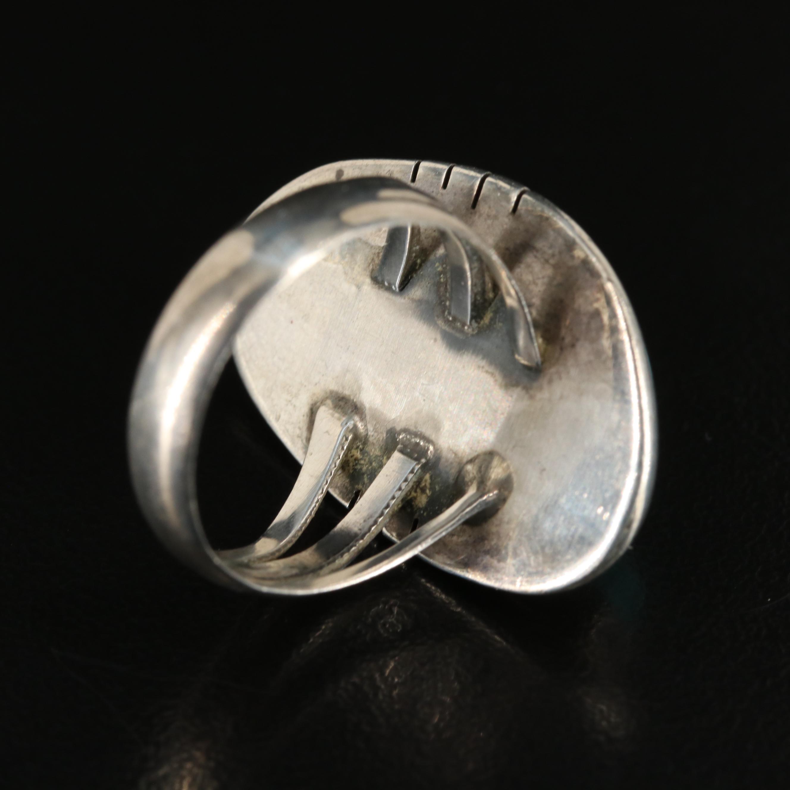 Southwestern Sterling Turquoise Ring