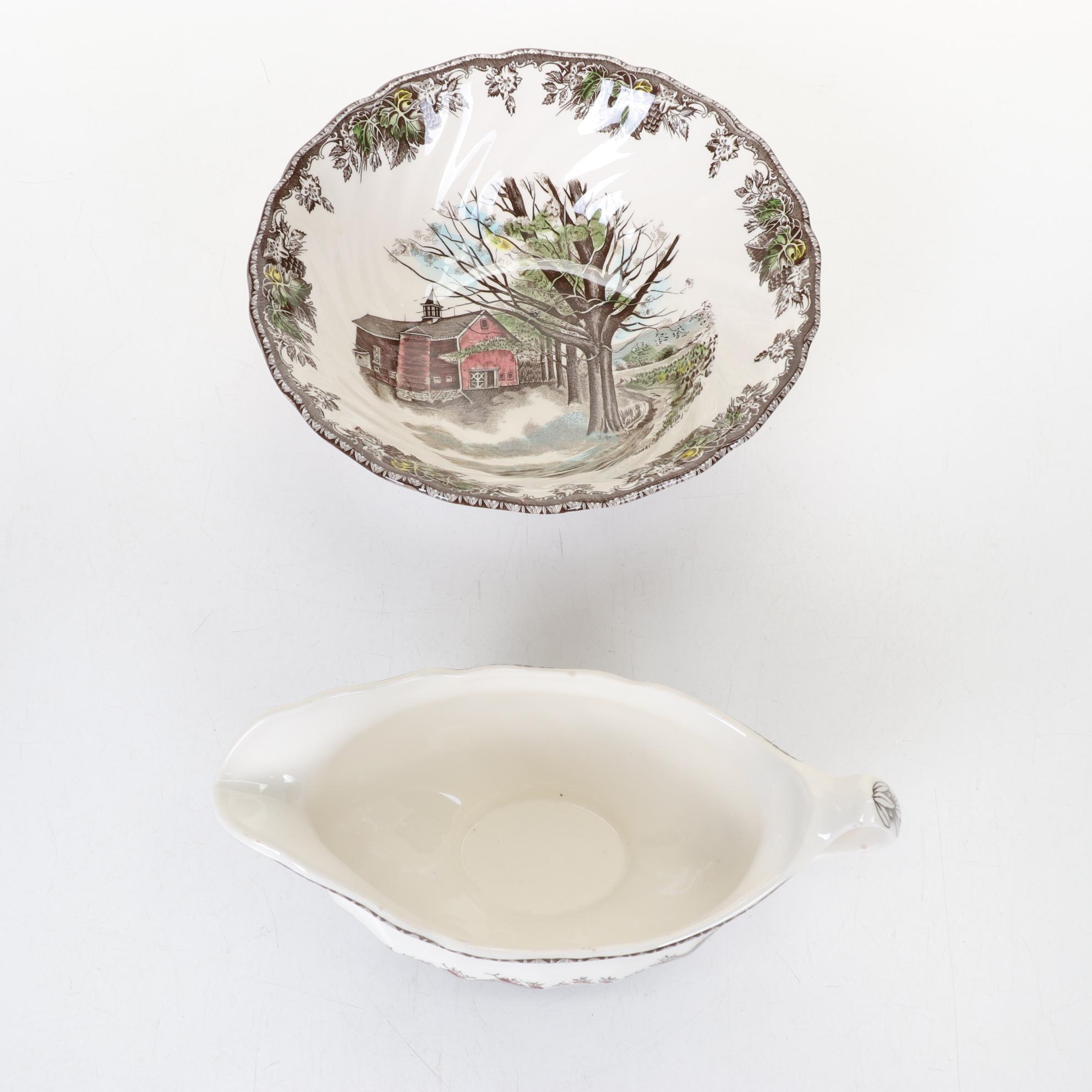 Johnson Bros "The Friendly Village" Dinnerware Set