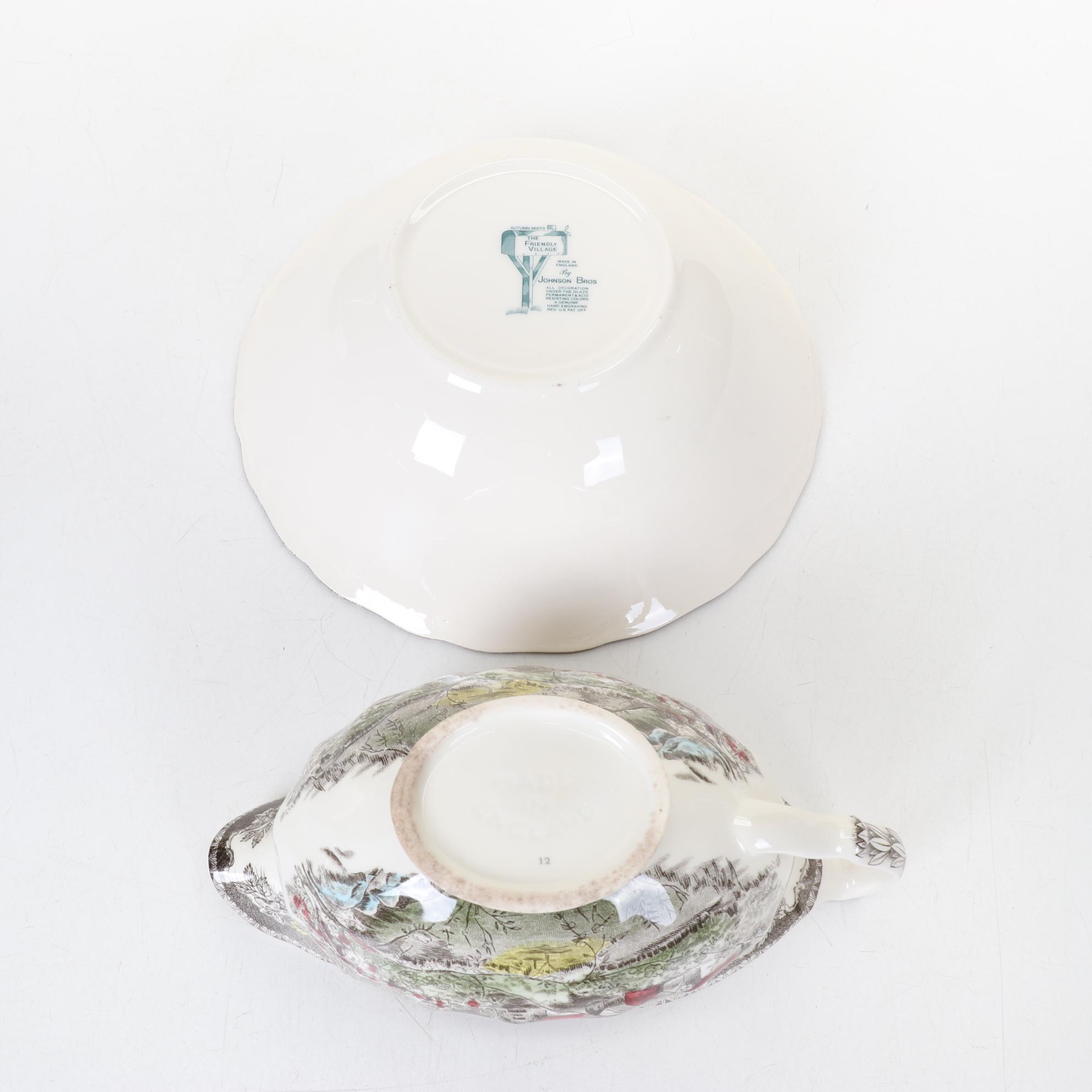 Johnson Bros "The Friendly Village" Dinnerware Set