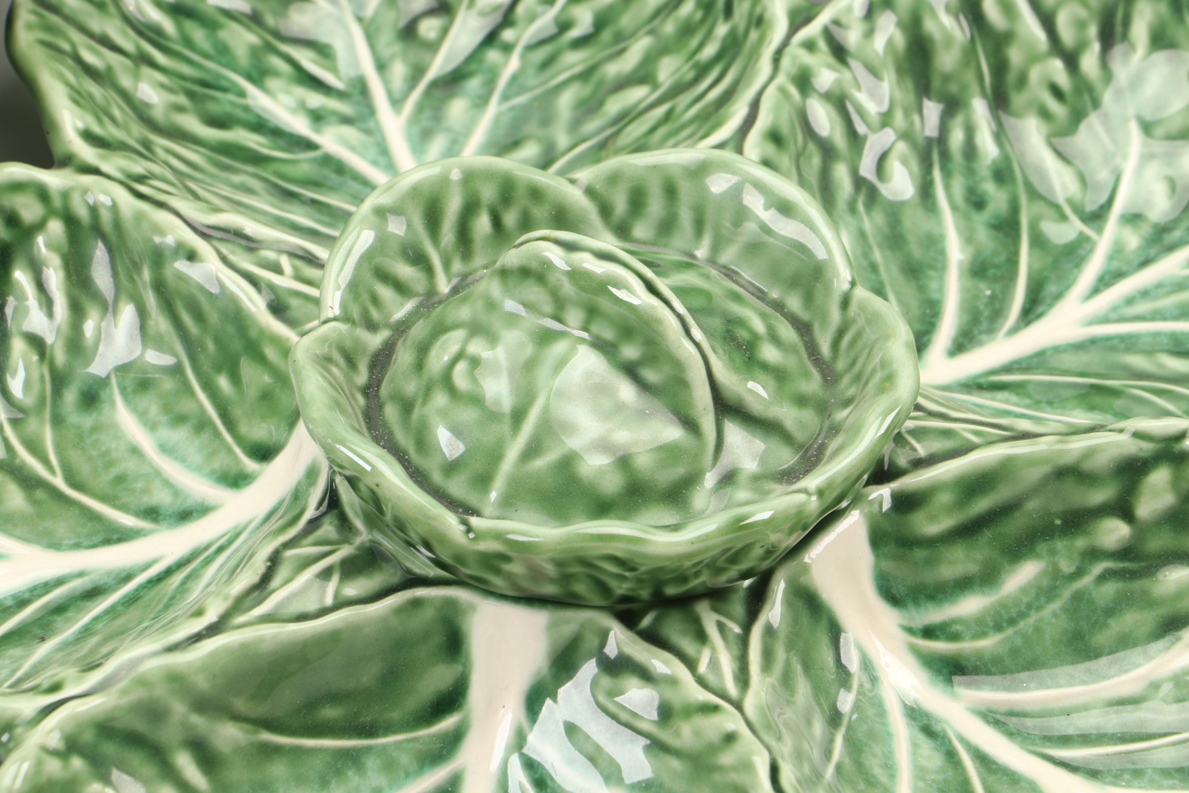 Spanish Goodfriend Majolica Seafood Platter with Other Food Shaped Serveware