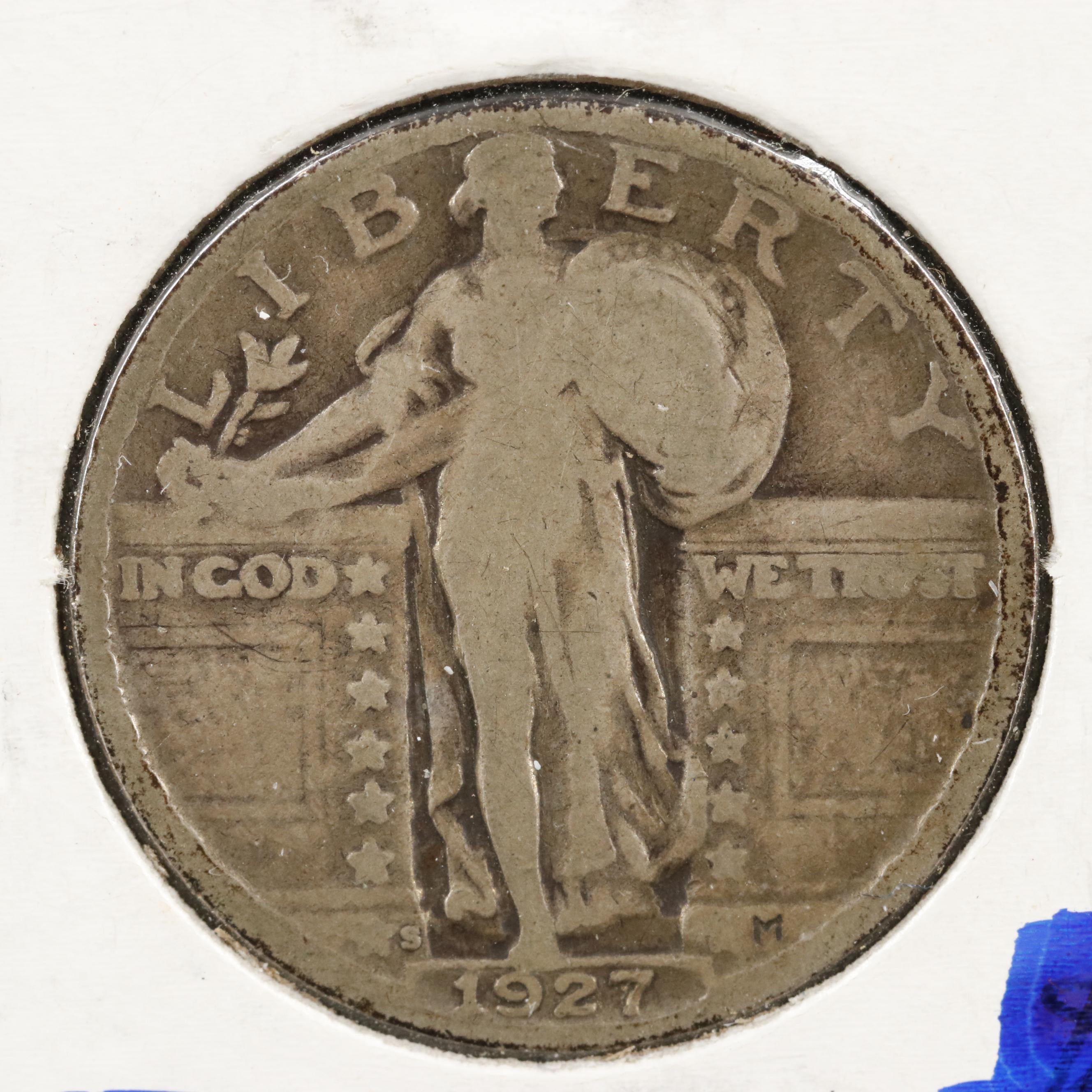 Collection of Fifteen Different Standing Liberty Quarters 1925-1930 Complete