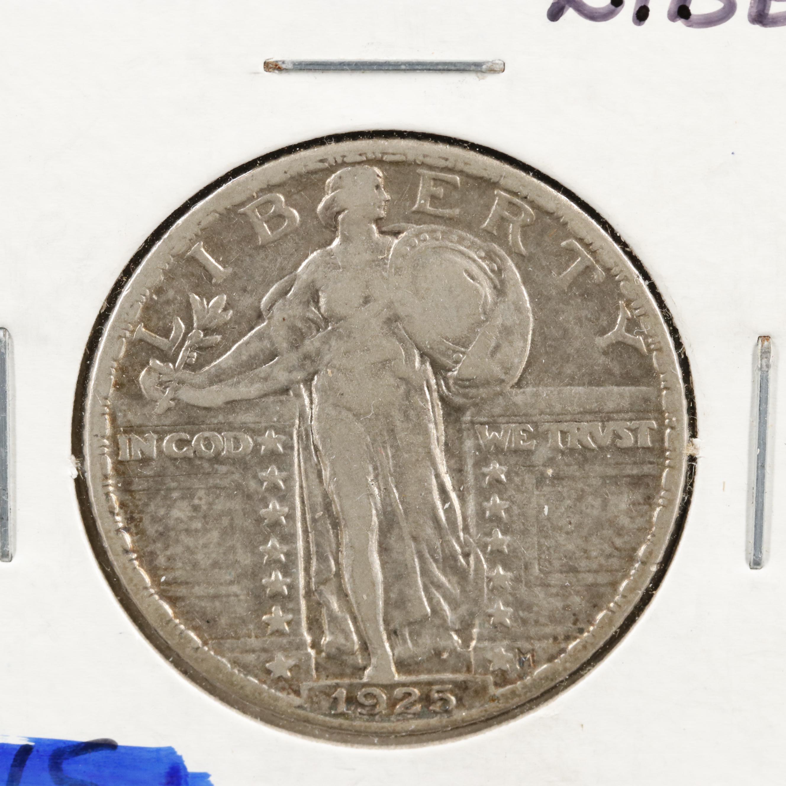 Collection of Fifteen Different Standing Liberty Quarters 1925-1930 Complete