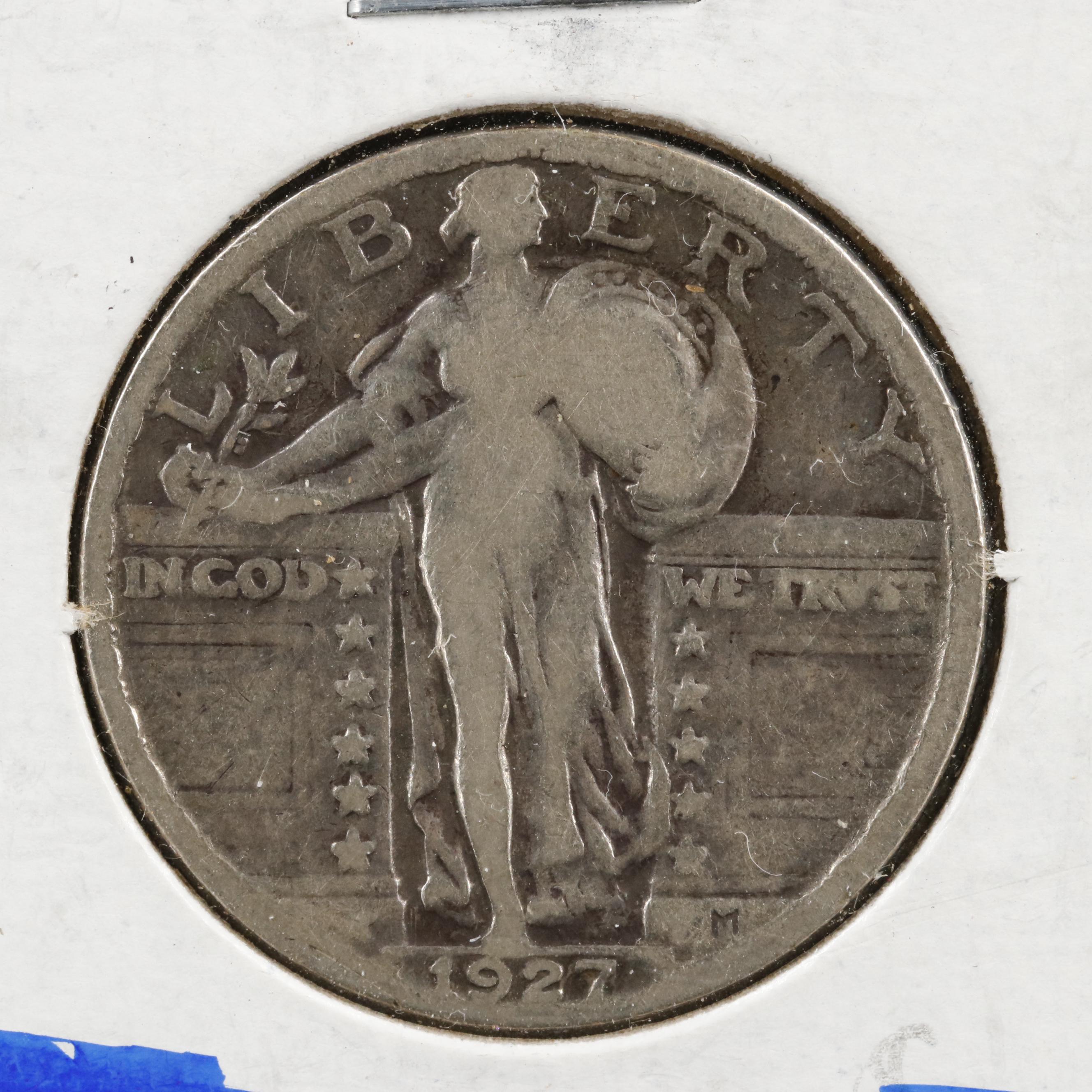 Collection of Fifteen Different Standing Liberty Quarters 1925-1930 Complete