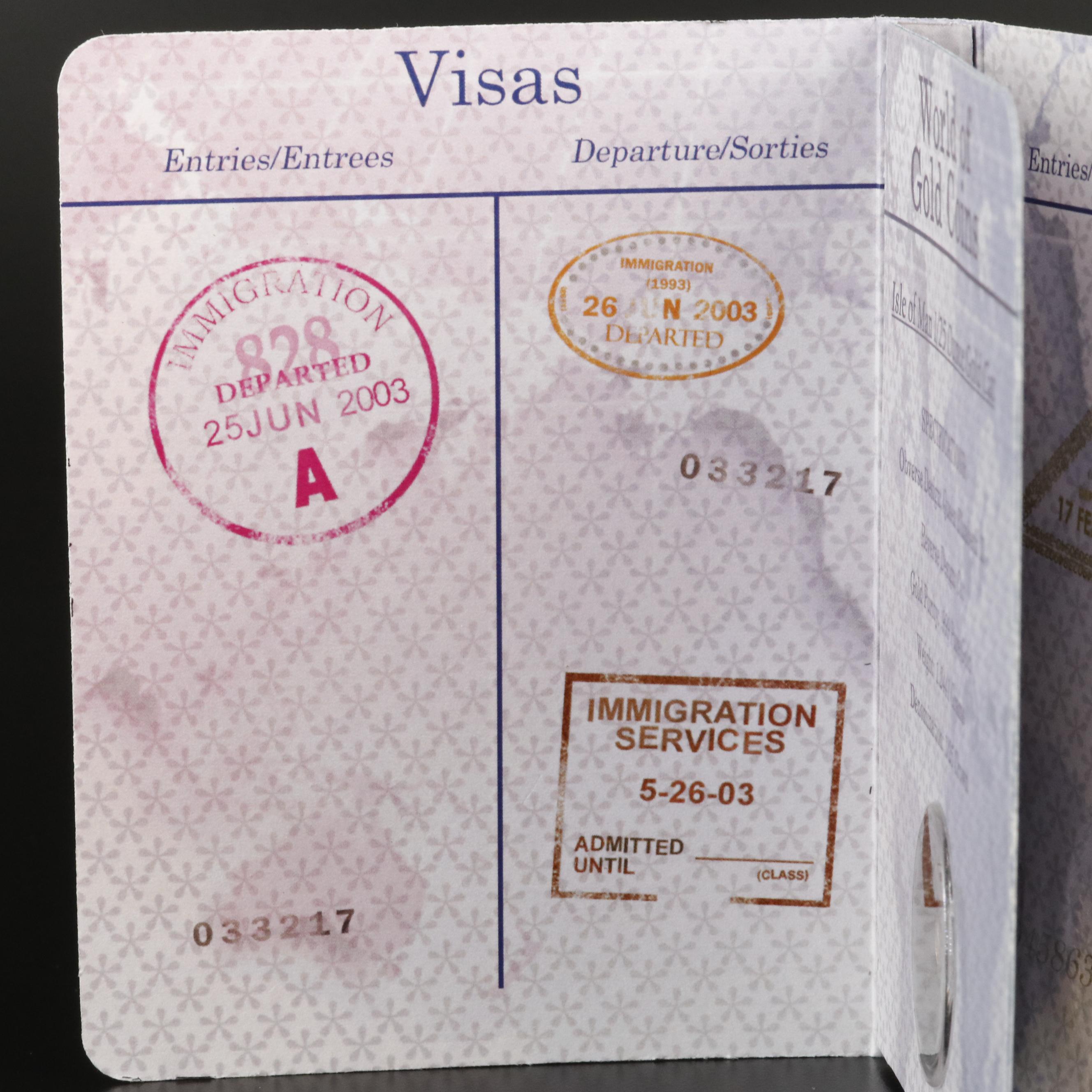 2003 Isle of Man 1/25th Oz. Gold Cat Coin