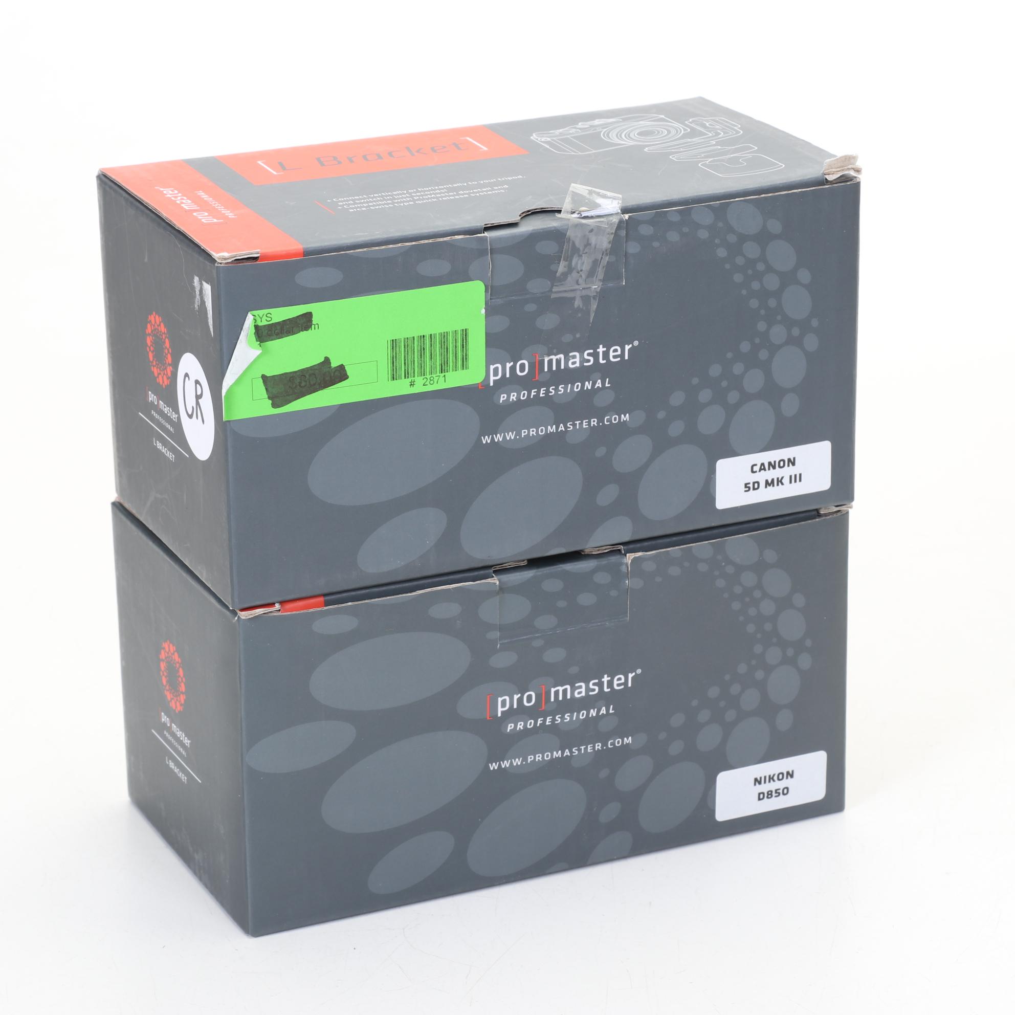 ProMaster L Brackets for Nikon and Canon Cameras