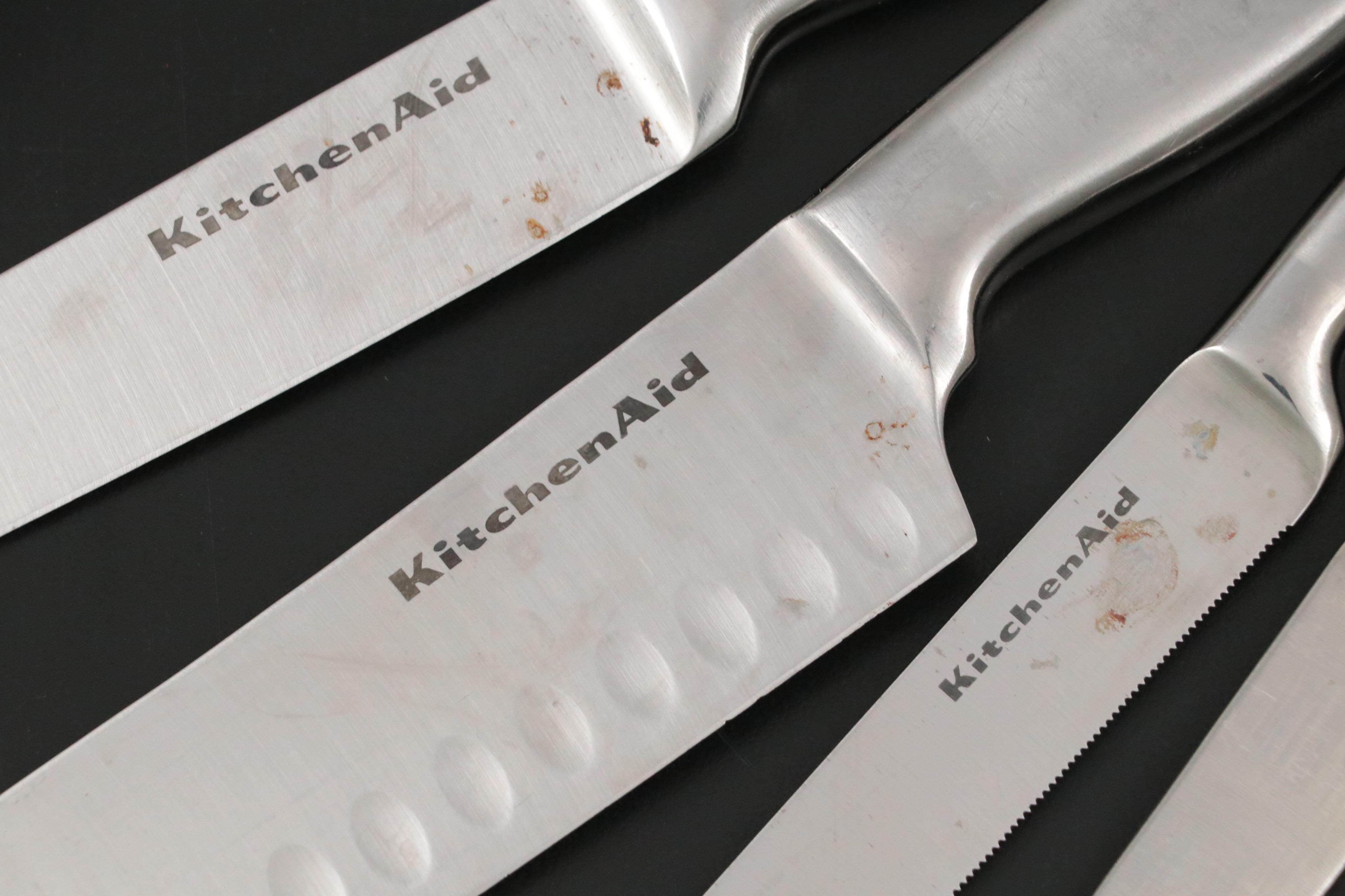 Barenthal "Laguiole" Steak Knives with KitchenAid Stainless Steel Knife Set