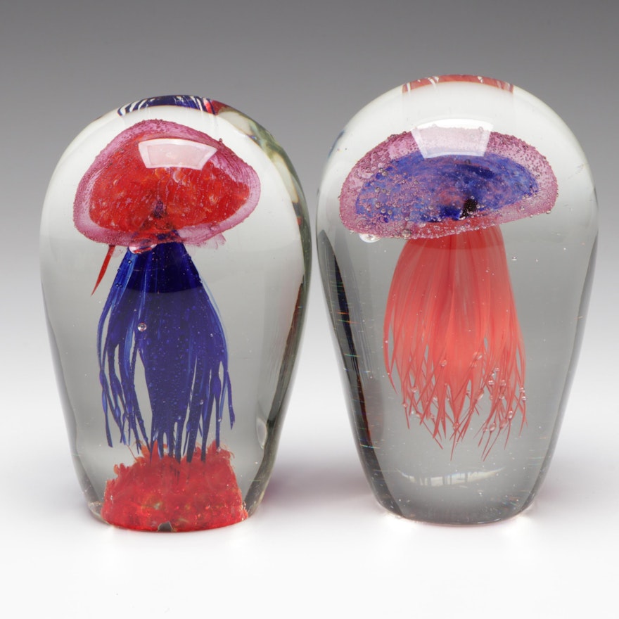 Sold at Auction: JELLYFISH GLASS PAPERWEIGHT