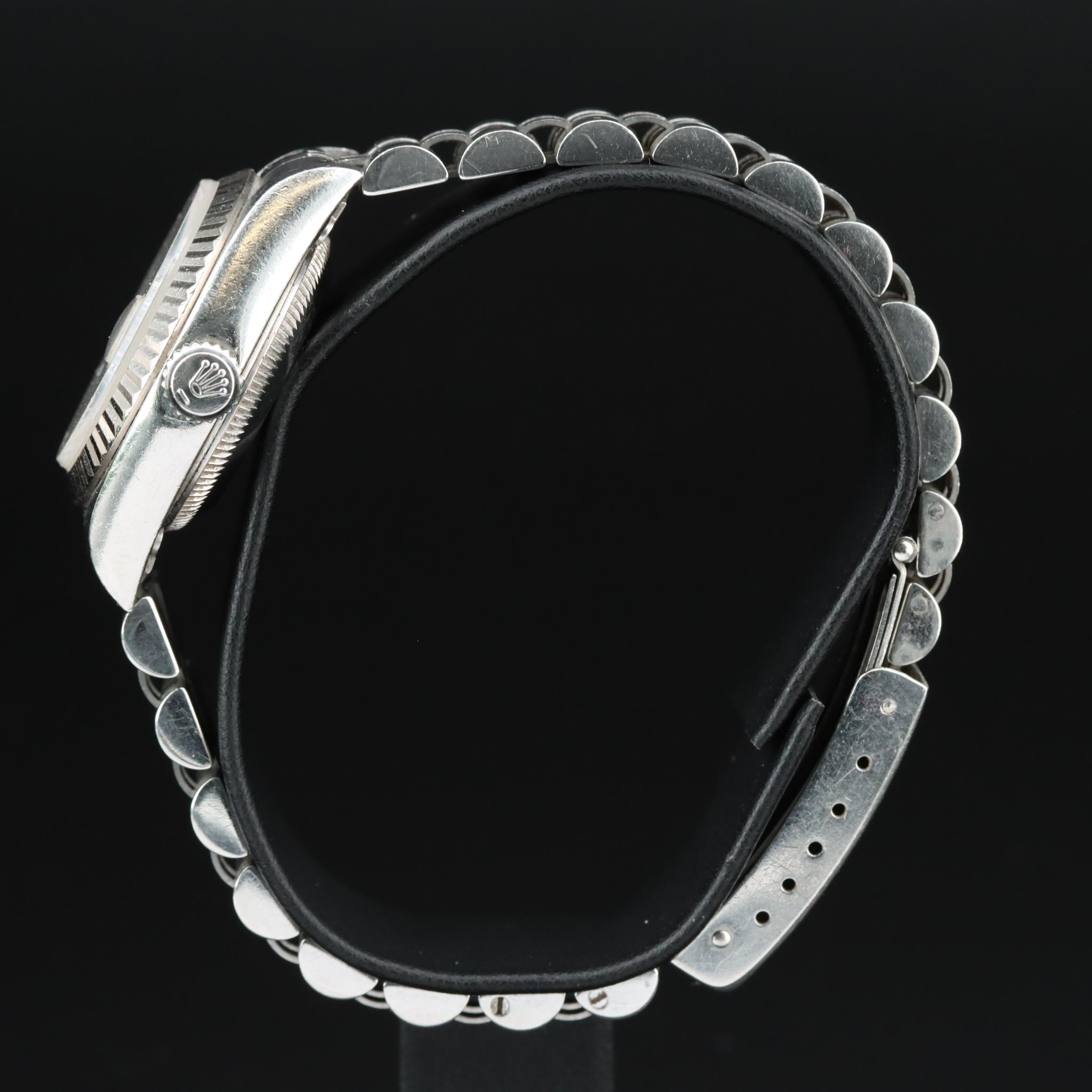 2002 Rolex Factory Diamond Jubilee Dial, 18K and Steel Datejust Watch