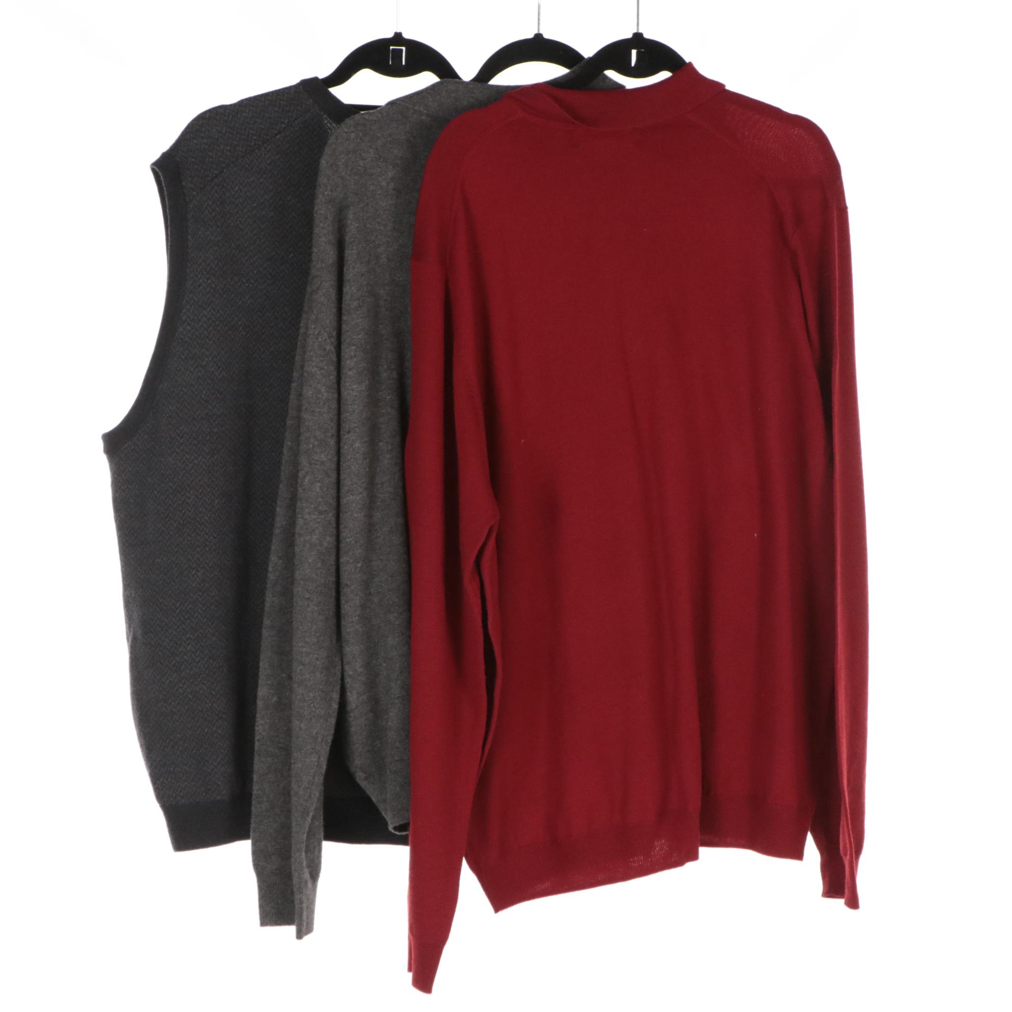 Men's Brooks Brothers Wool Sweater and Vest, Other Cashmere Sweater