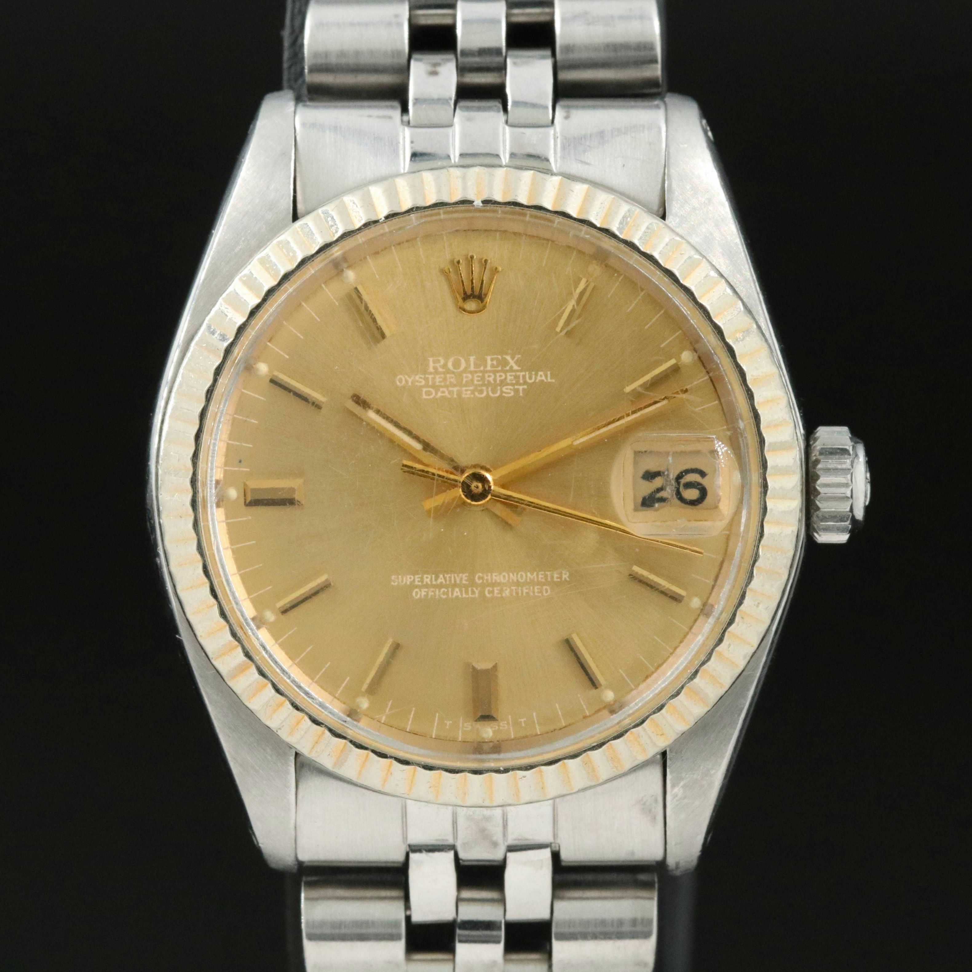 1981 Rolex Oyster Perpetual Datejust Jubilee Band Wristwatch EBTH