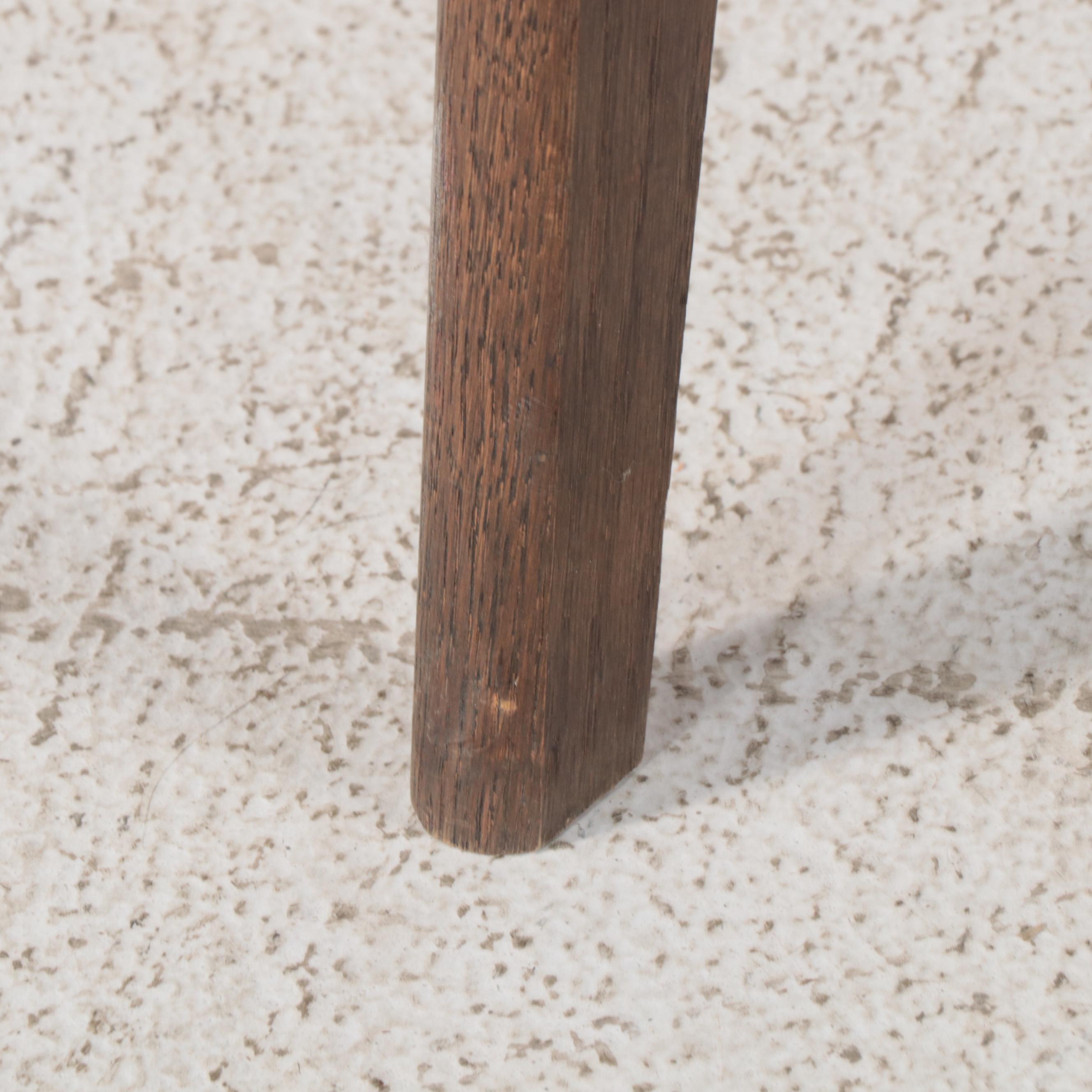 Frank & Son Mid Century Modern Armchair with Teak and Leather Magazine Rack