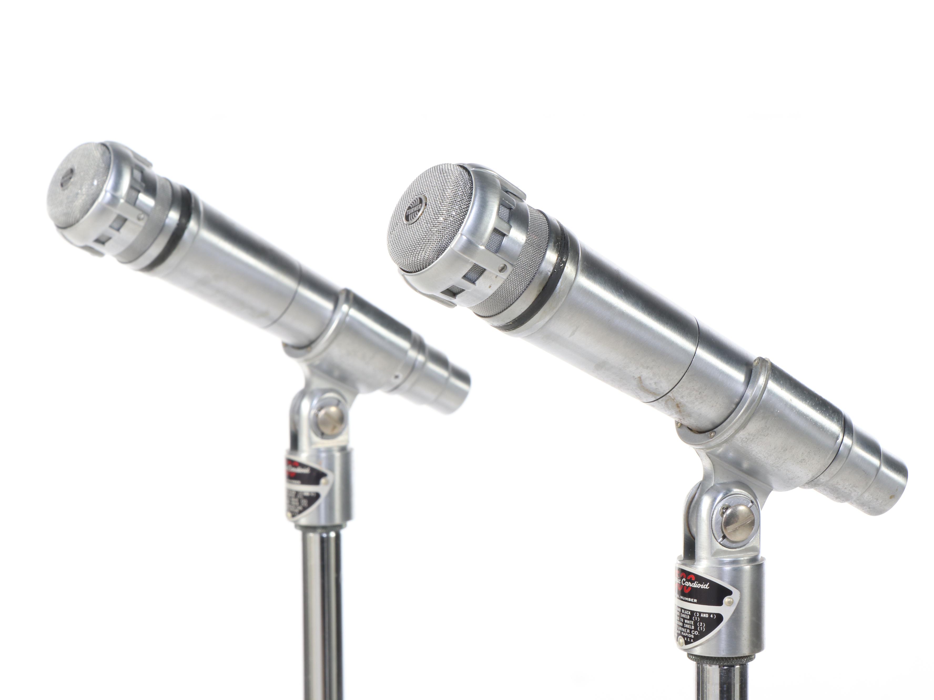 The Turner Co. Dynamic Cardioid 500 Microphones with Atlas Sound Stands