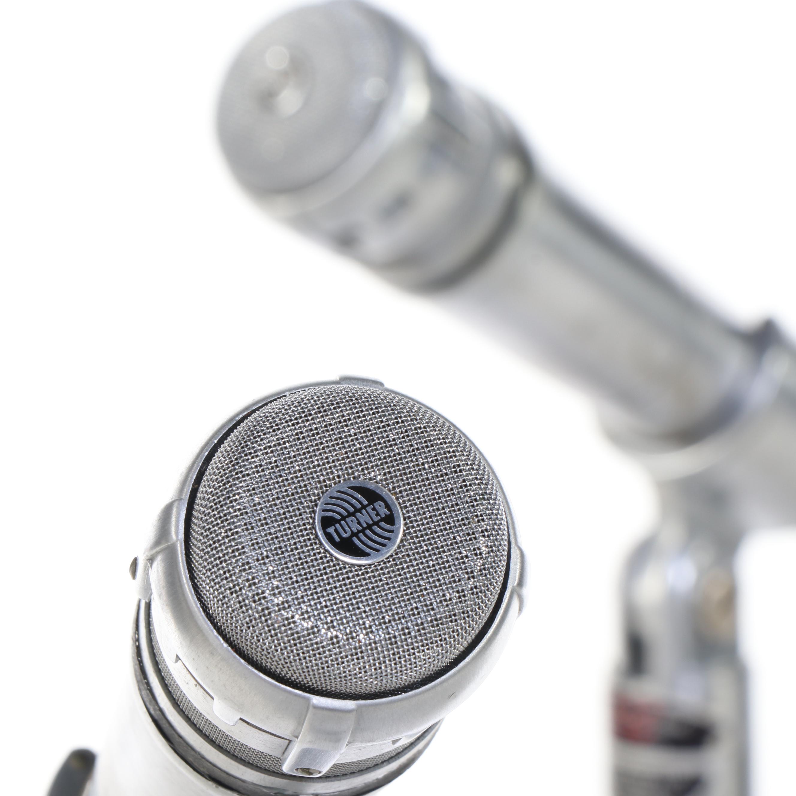 The Turner Co. Dynamic Cardioid 500 Microphones with Atlas Sound Stands
