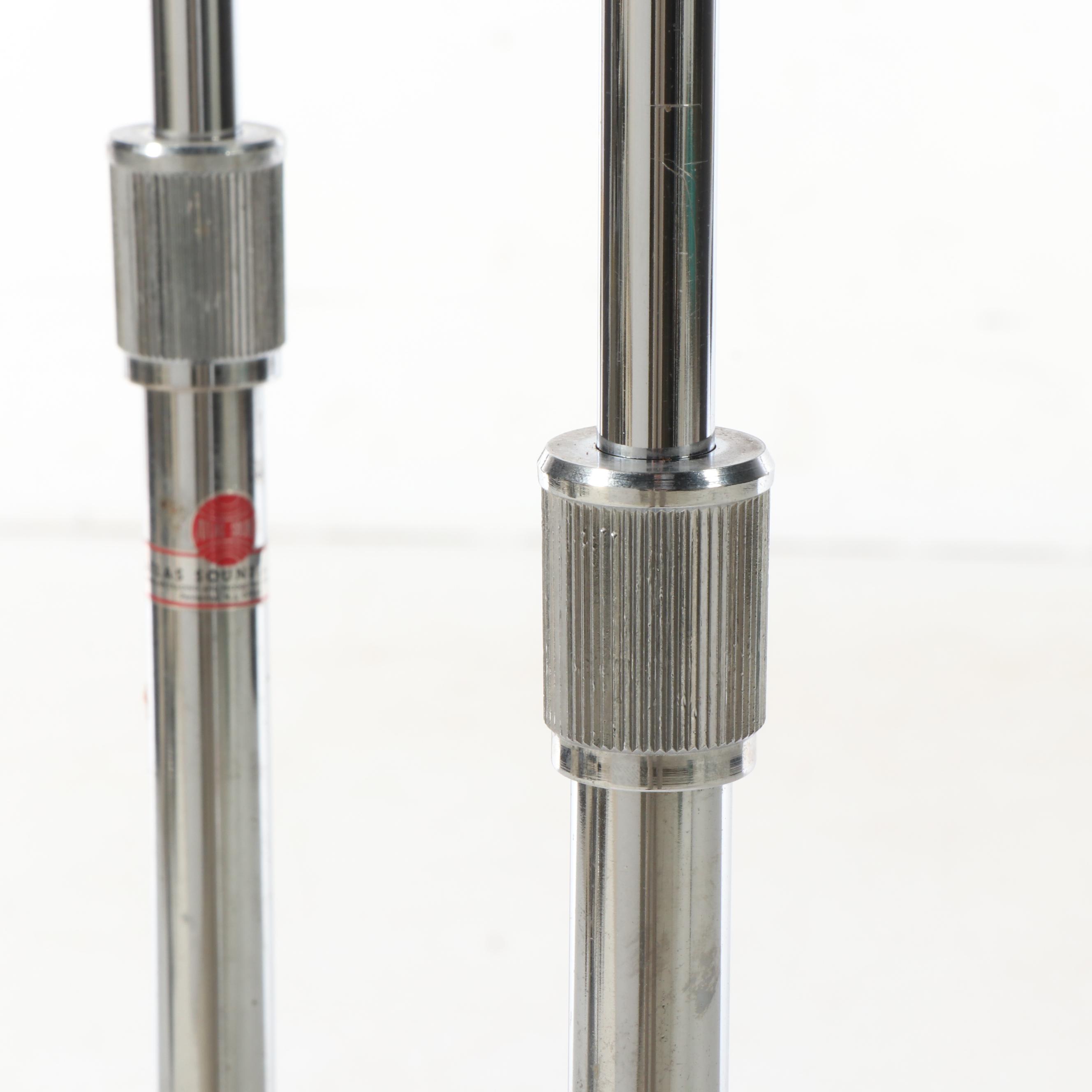 The Turner Co. Dynamic Cardioid 500 Microphones with Atlas Sound Stands